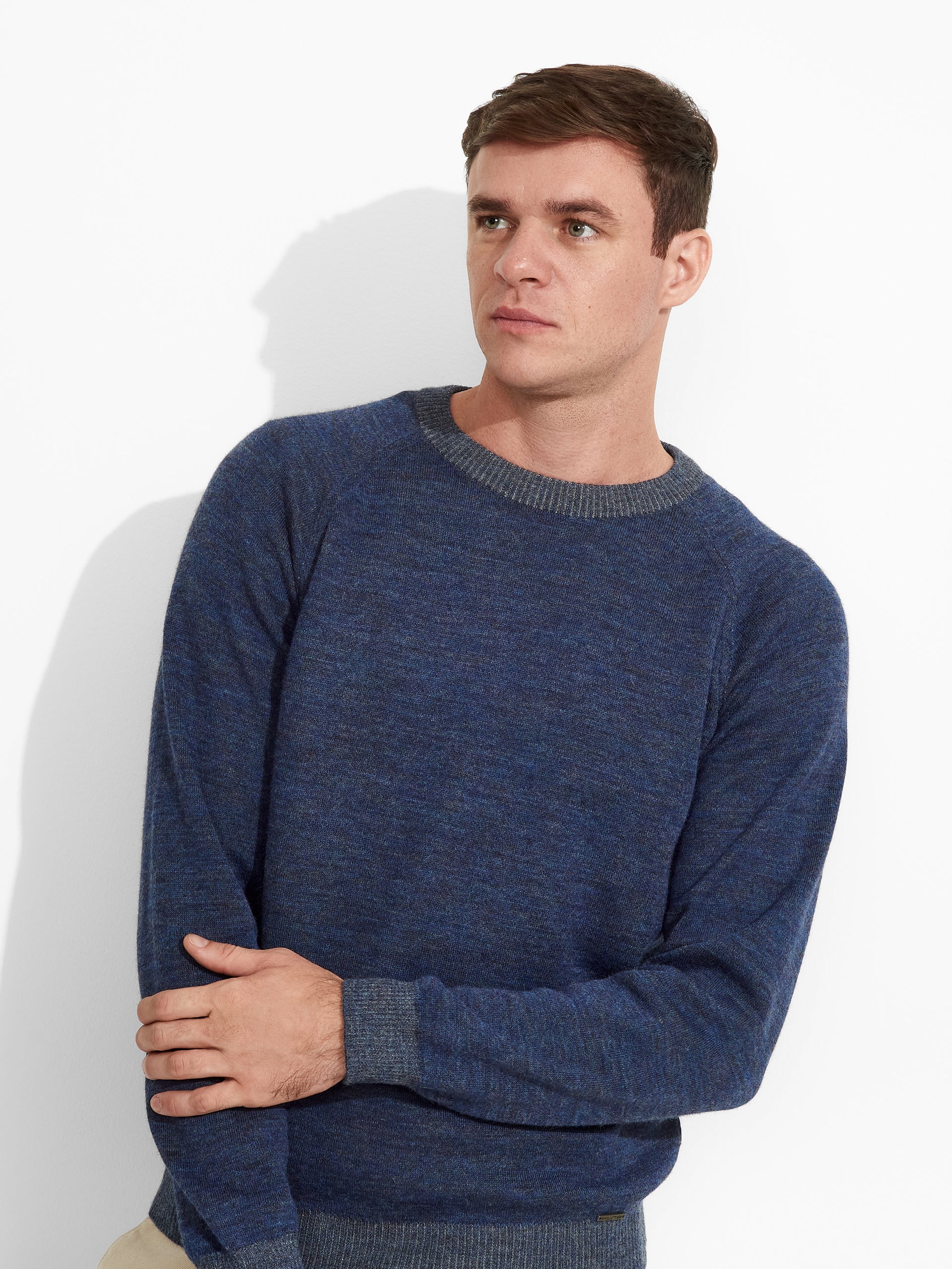 Vittorio Sweater Baby Alpaca Color Blue - Image 6