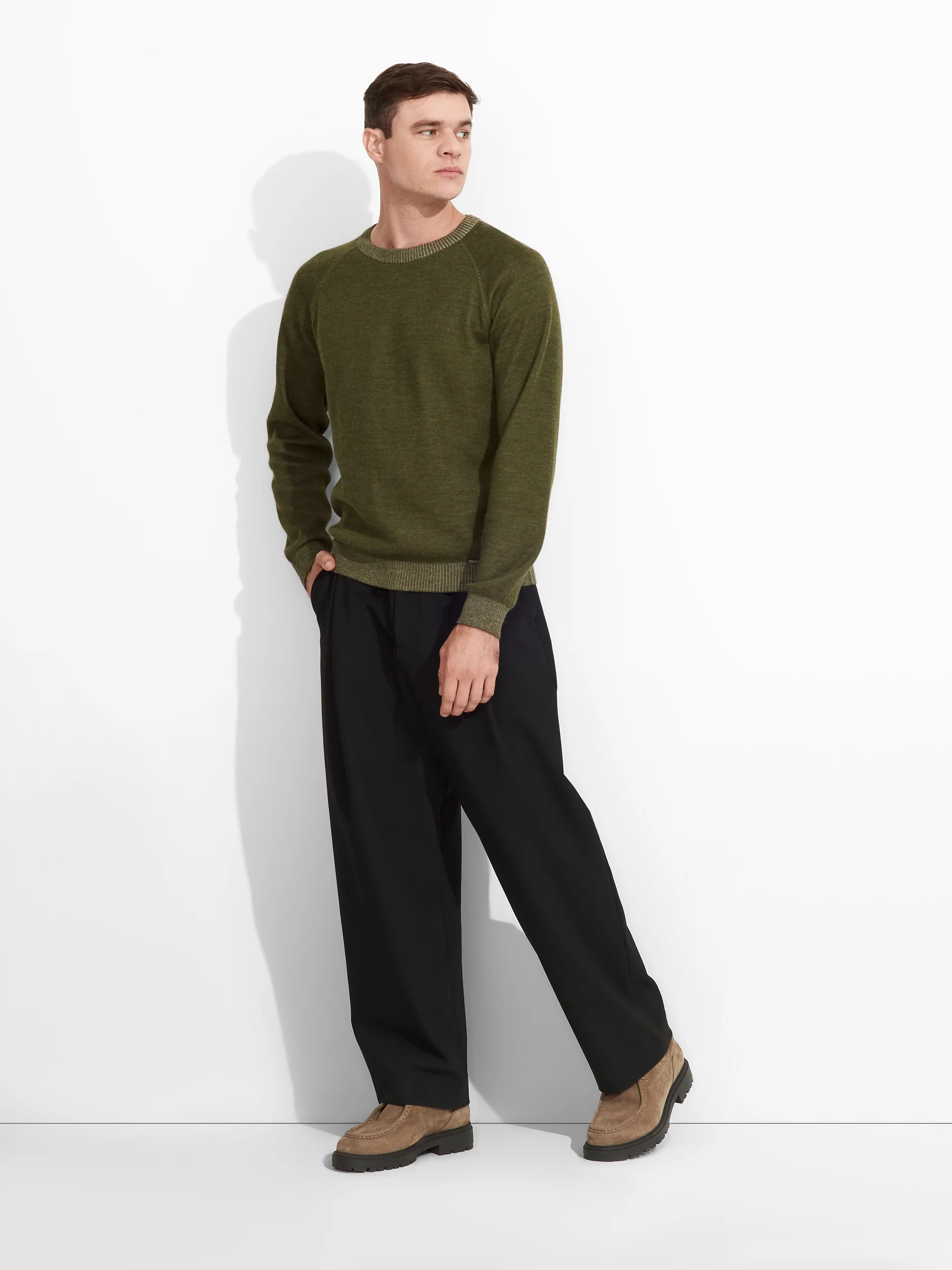 Vittorio Sweater Baby Alpaca Color Green - Image 5
