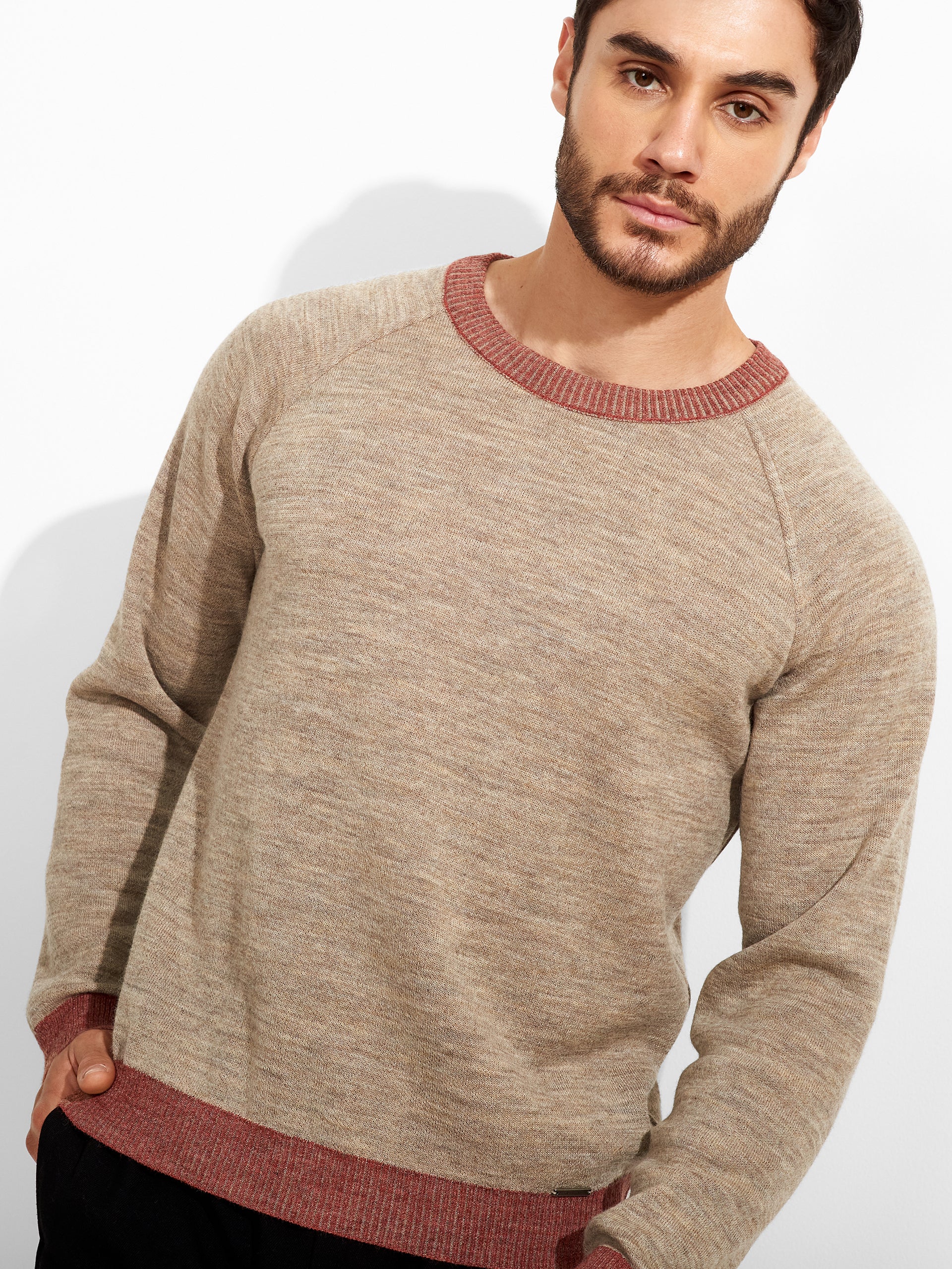 Vittorio Sweater Baby Alpaca Color Red - Image 2