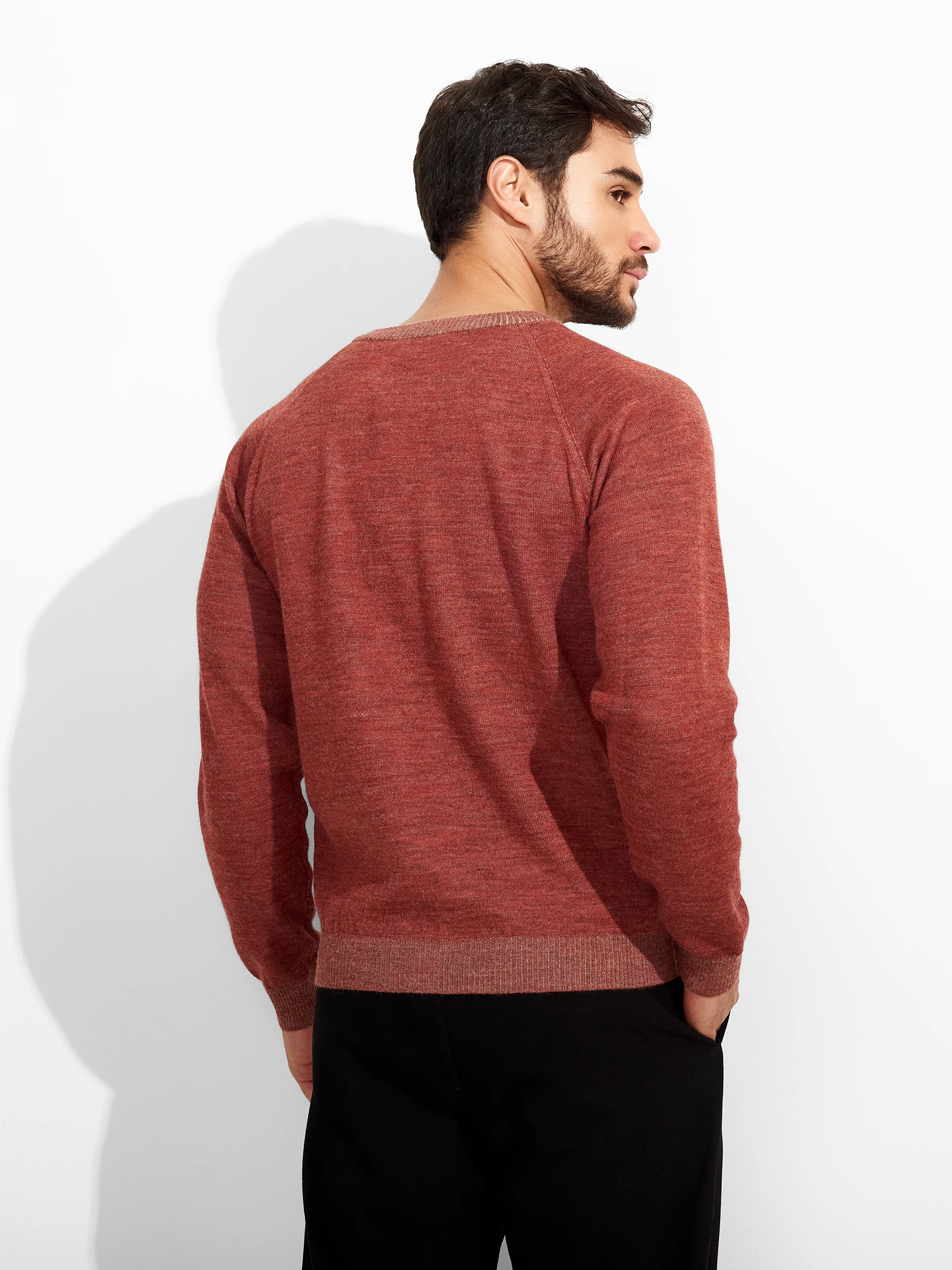 Vittorio Sweater Baby Alpaca Color Red - Image 4