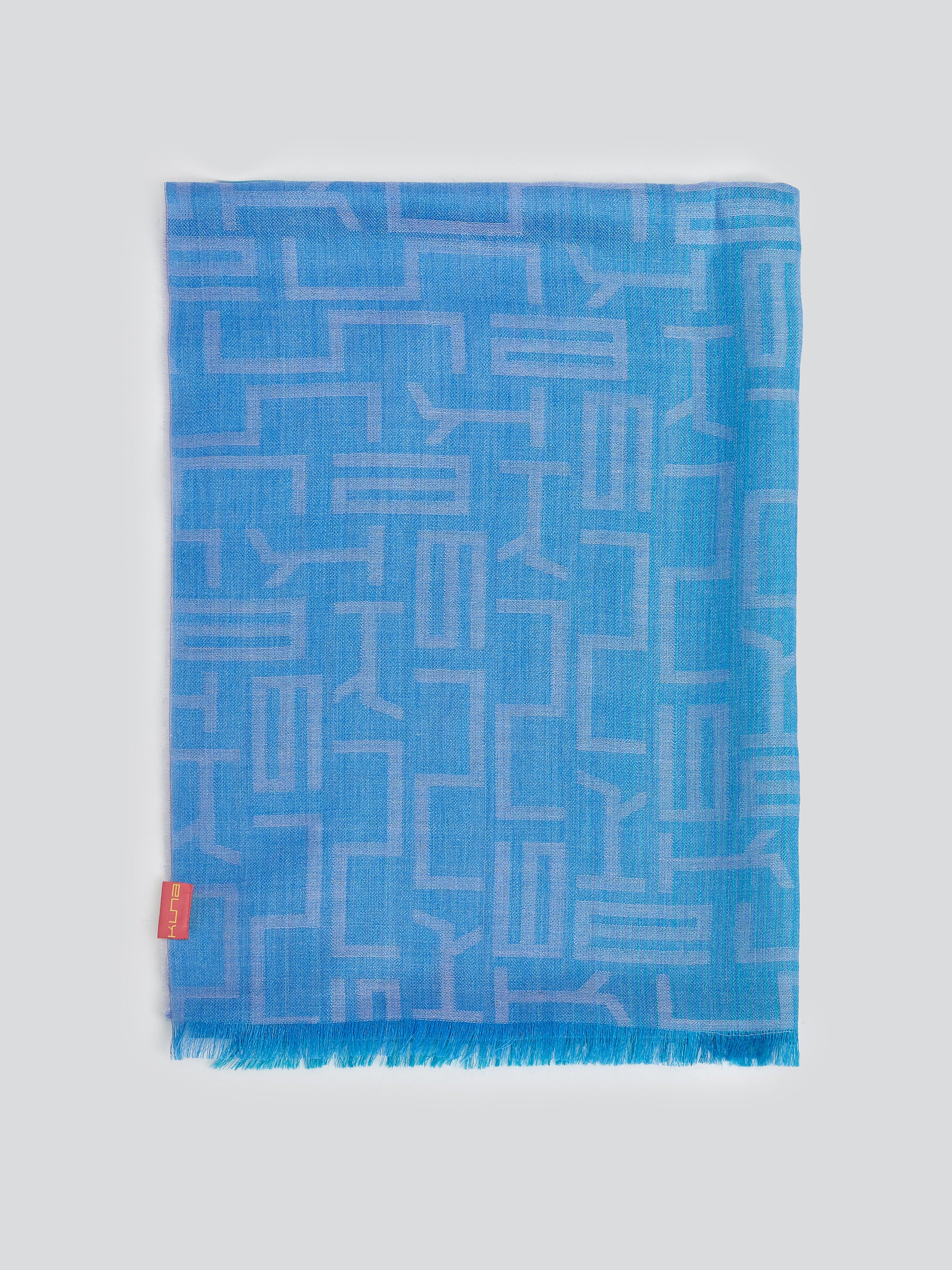 Wasser Shawl Baby Alpaca Color Blue - Image 2
