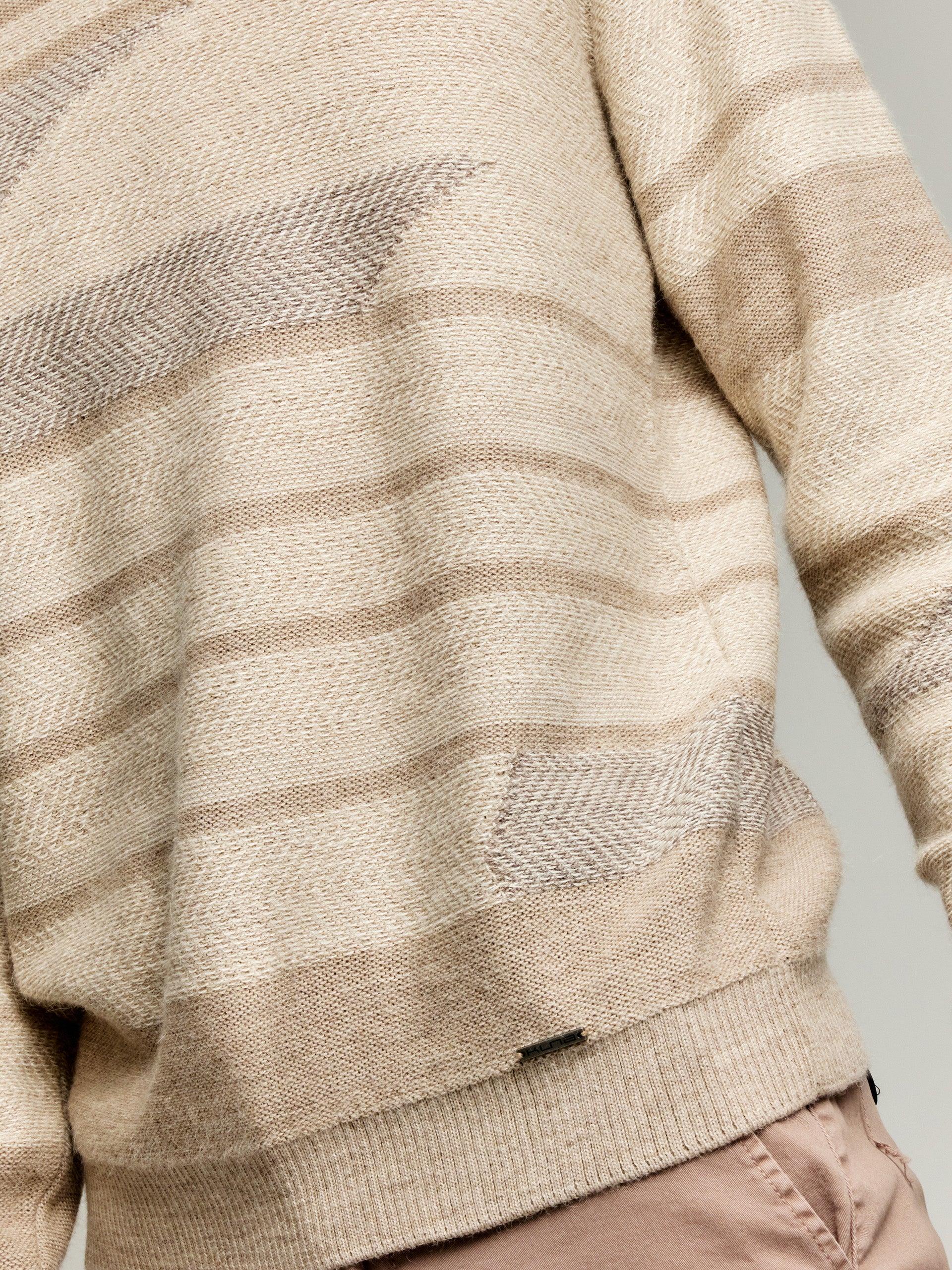 Yackson Sweater Baby Alpaca Color Beige - Image 5