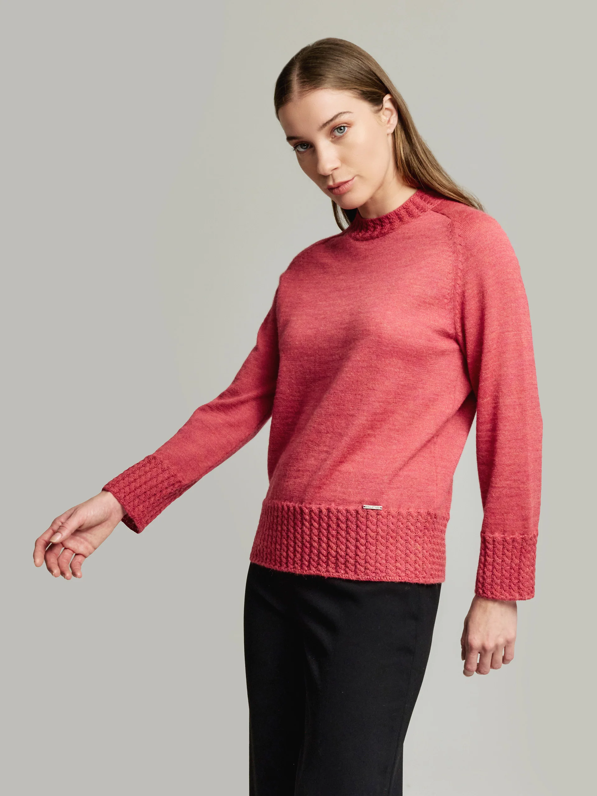 Yakira Sweater Baby Alpaca Color Red - Image 2