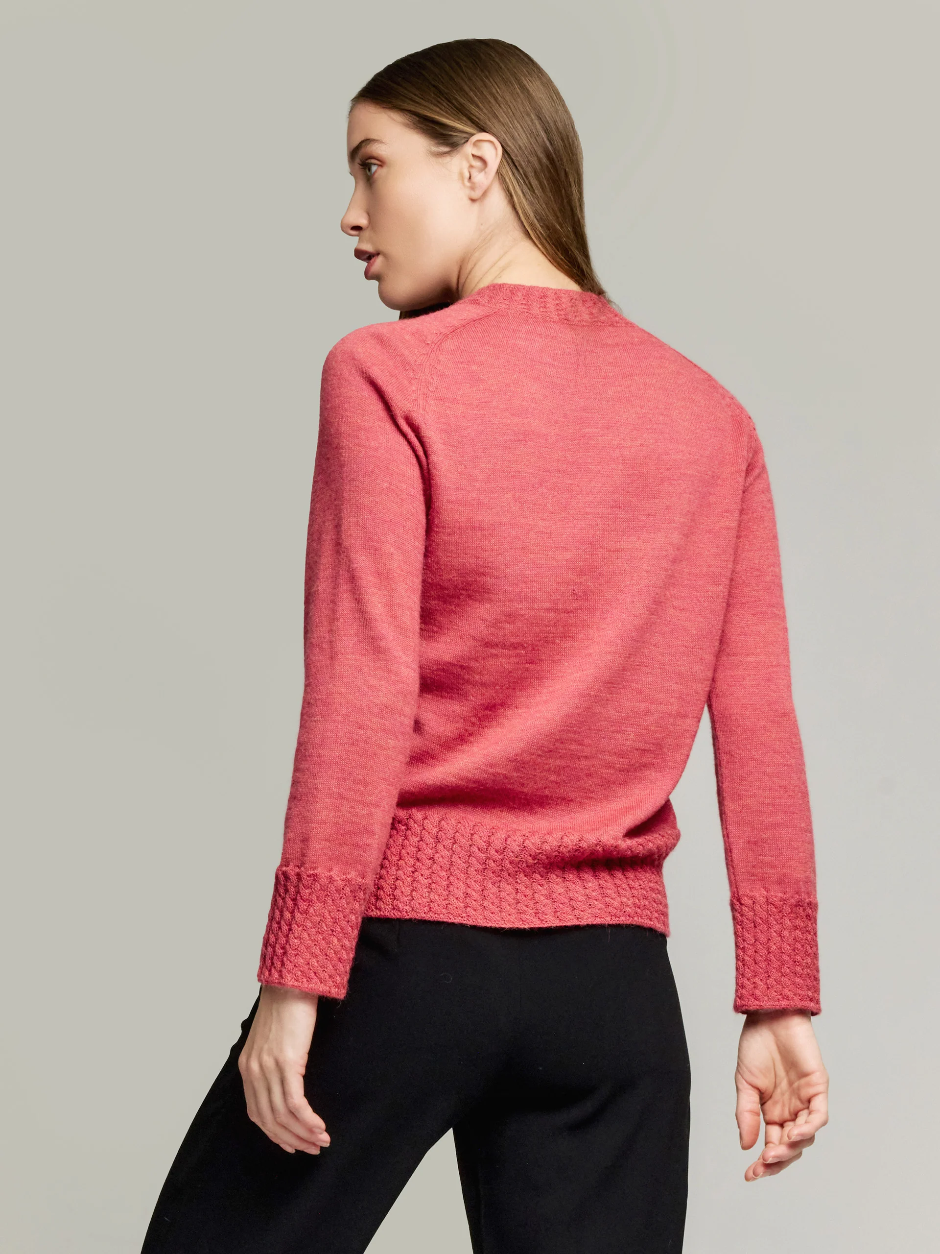 Yakira Sweater Baby Alpaca Color Red - Image 3