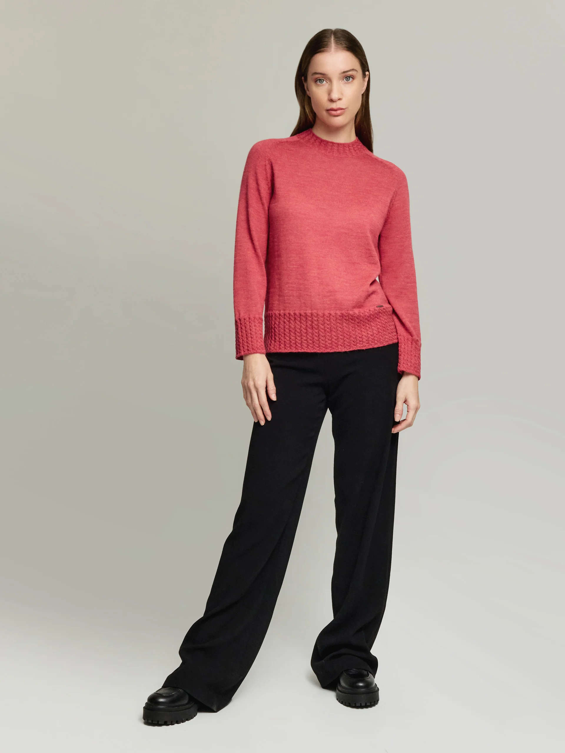 Yakira Sweater Baby Alpaca Color Red - Image 4