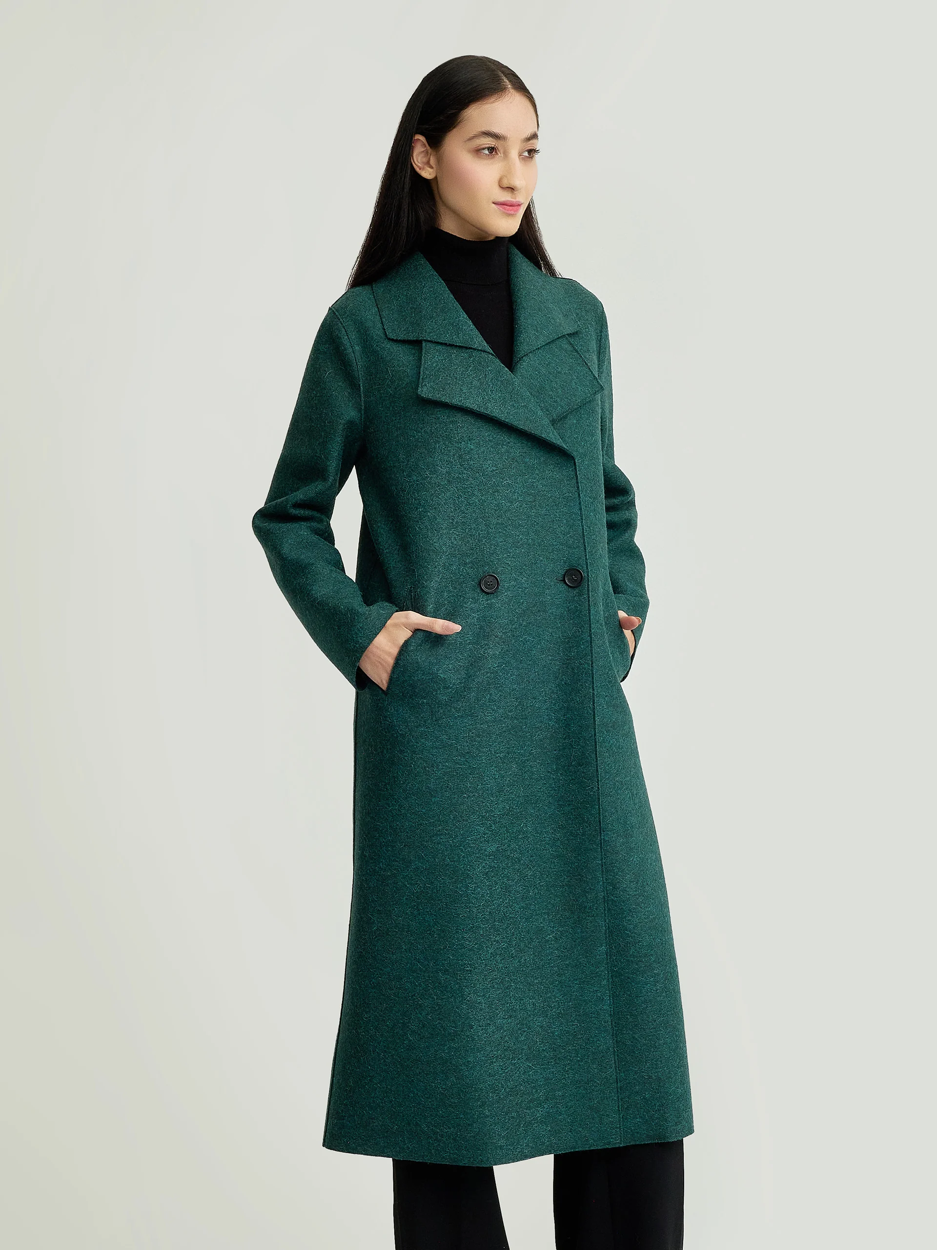 Yamay Coat Alpaca Color Green - Image 2