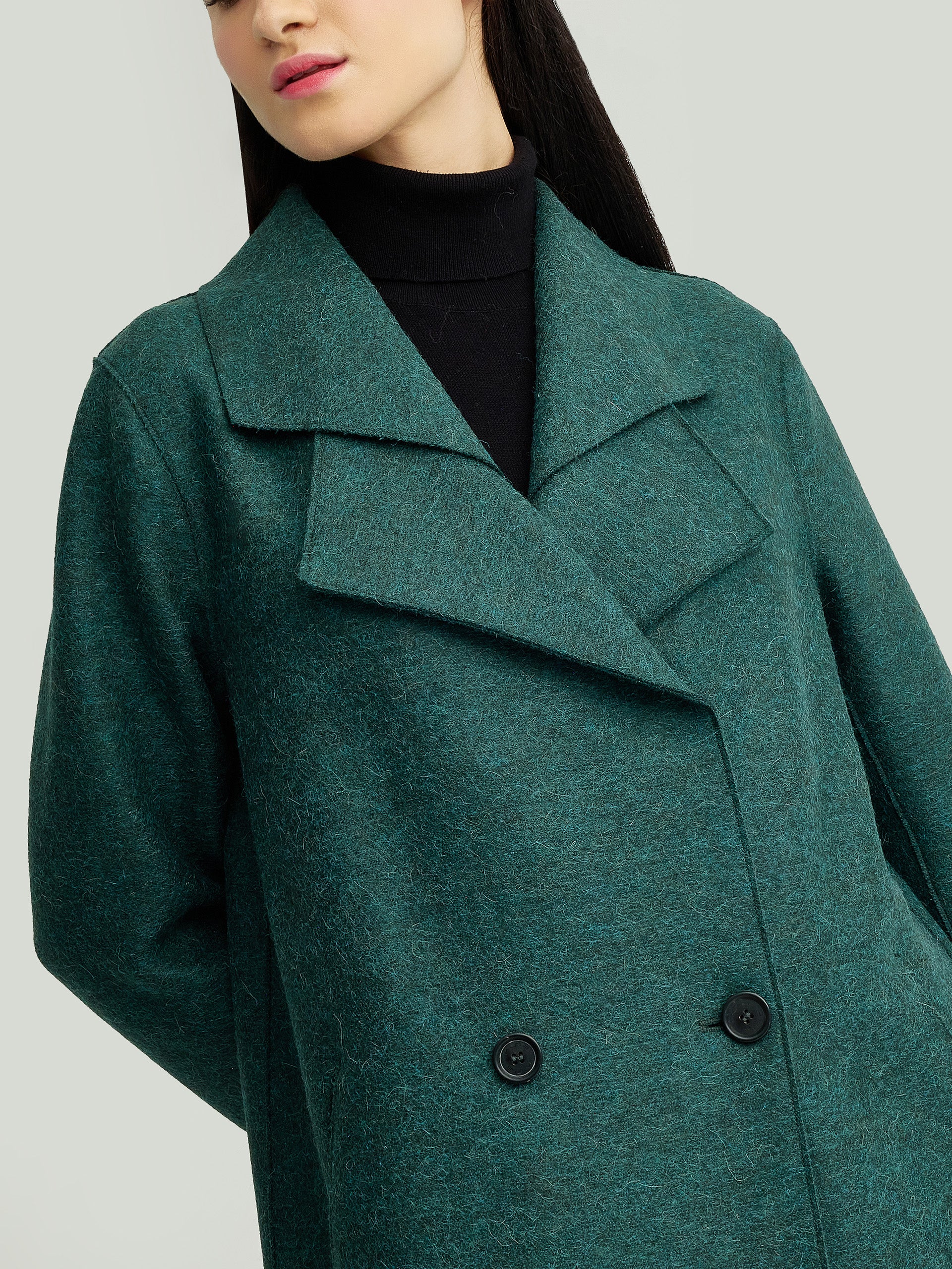 Yamay Coat Alpaca Color Green - Image 5