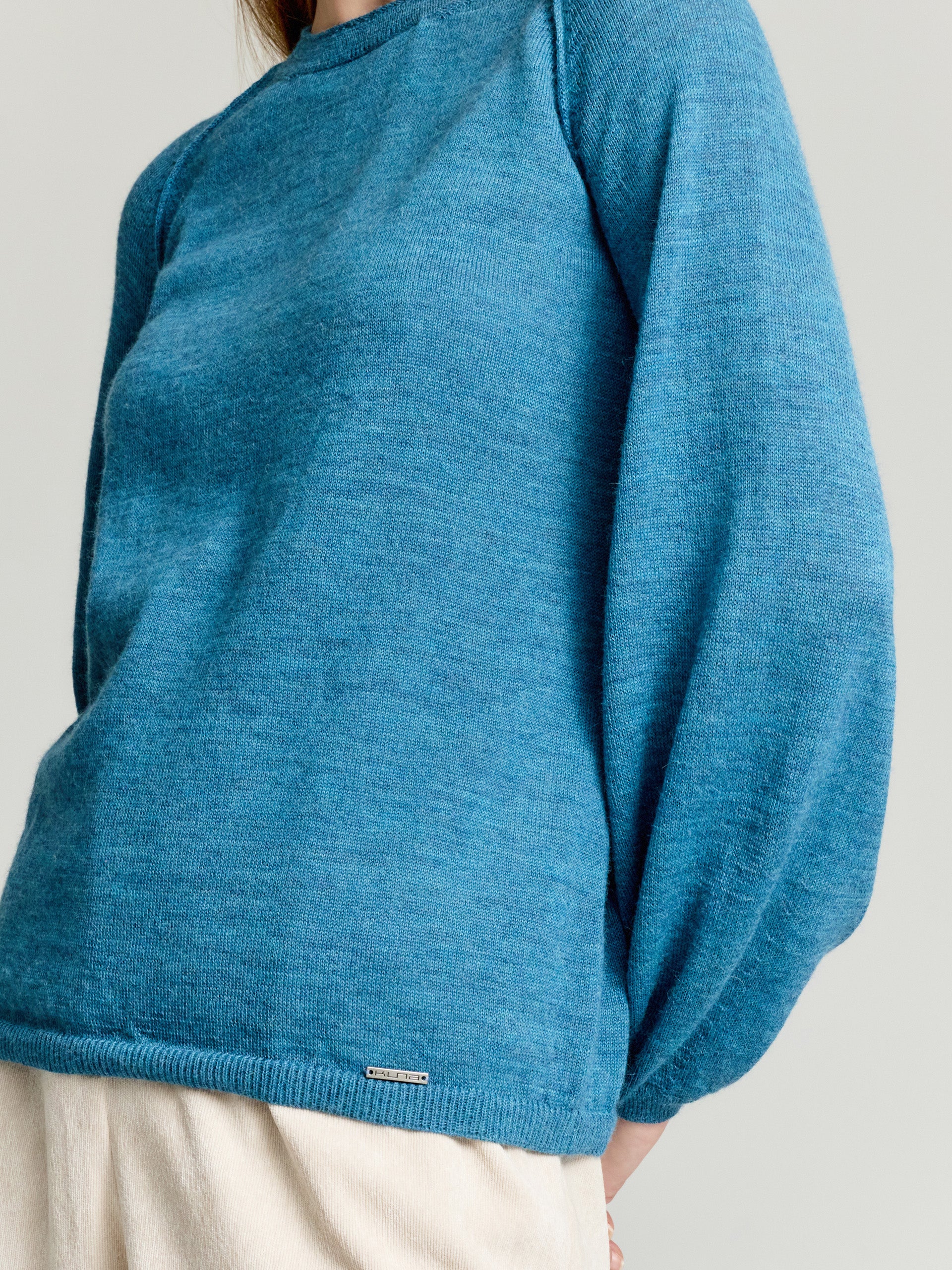 Yanela Sweater Baby Alpaca Color Light Blue - Image 5