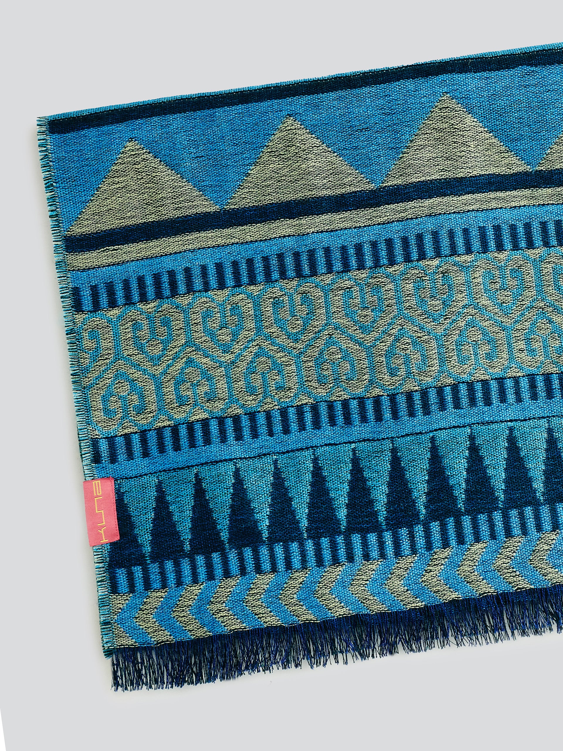 Yaranga Scarf Baby Alpaca Color Blue - Image 6