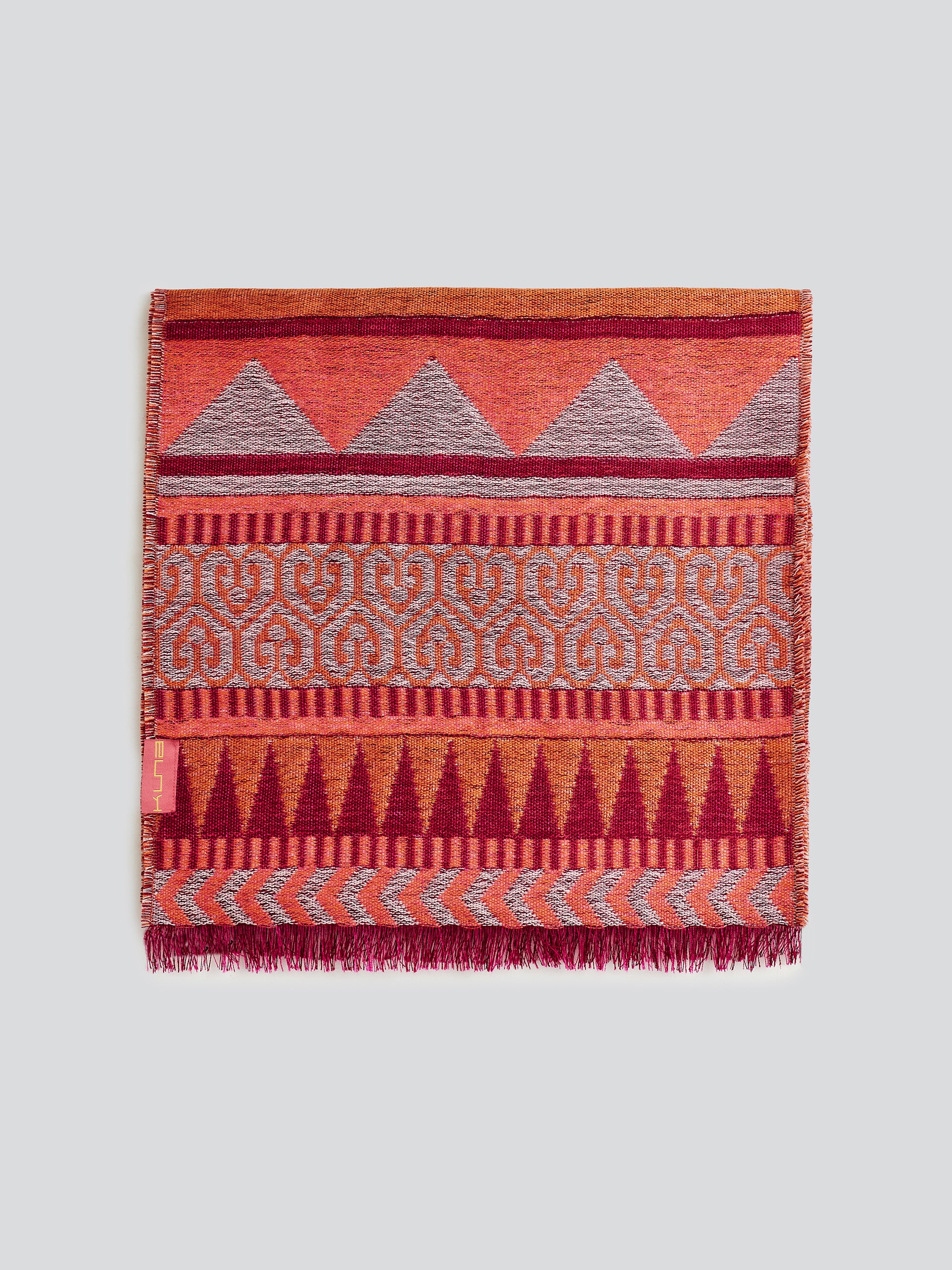 Yaranga Scarf Baby Alpaca Color Cherry - Image 2