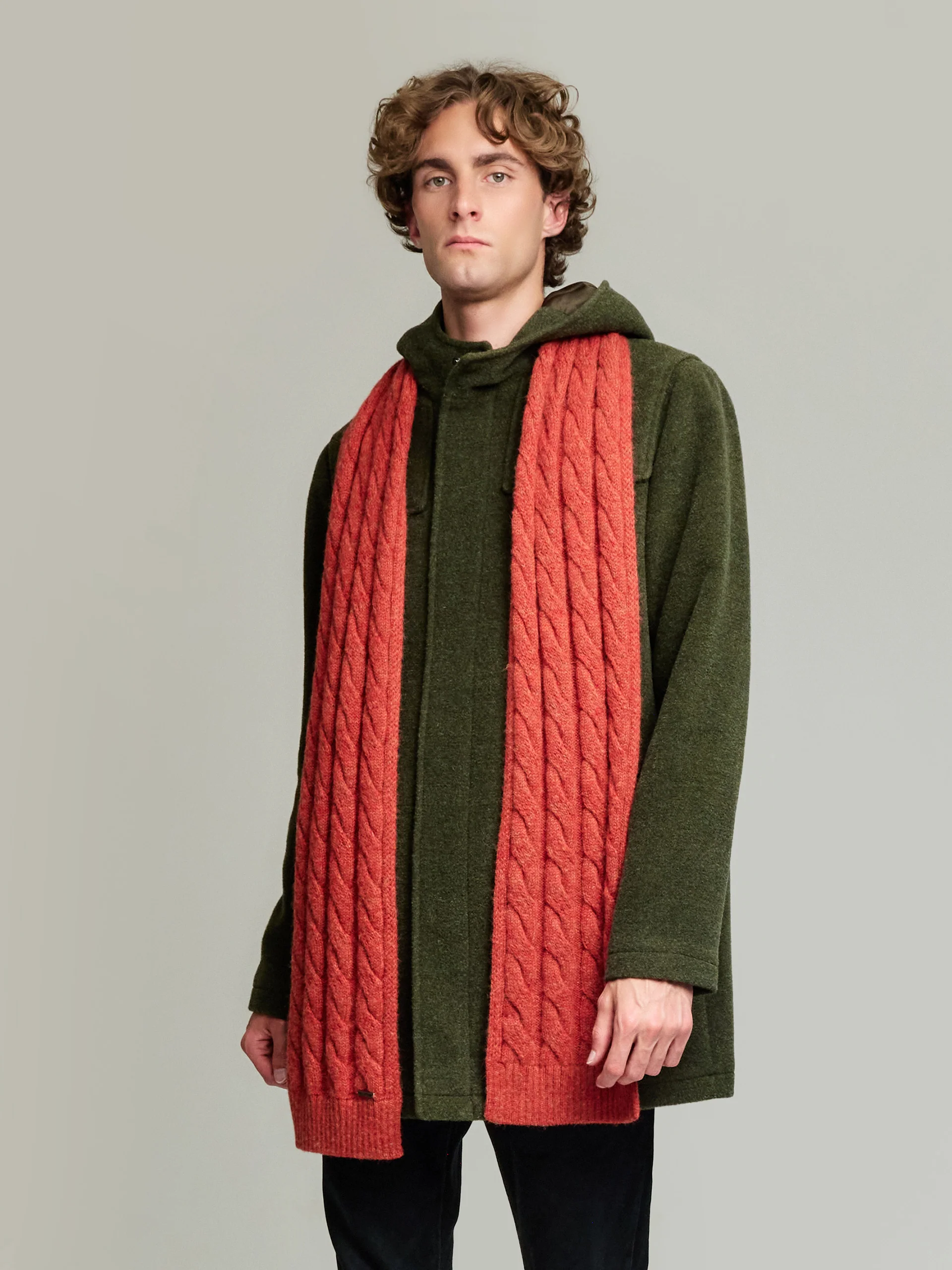 Yarela Scarf Baby Alpaca Color Orange - Image 4