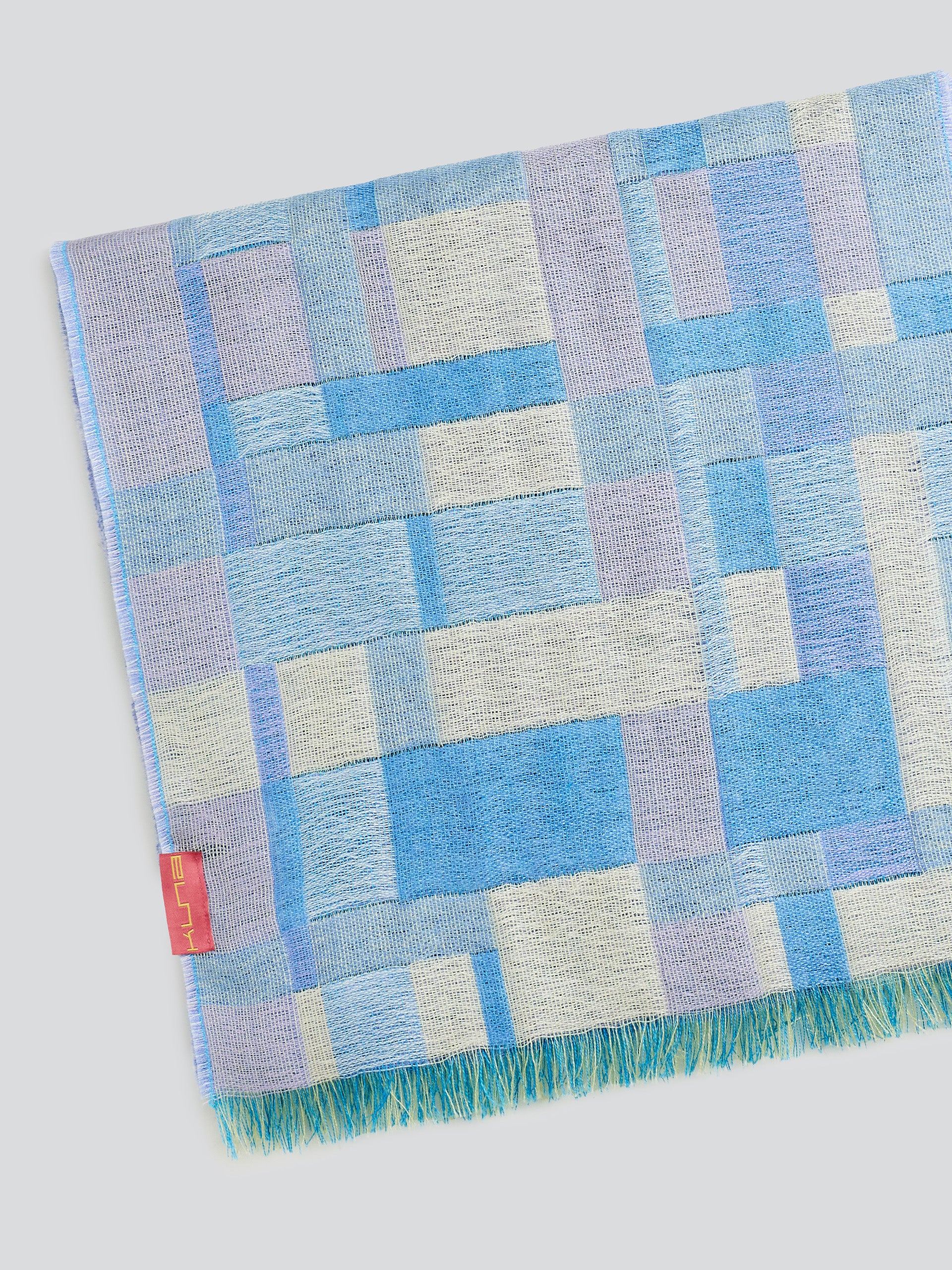 Yatuski Scarf Baby Alpaca Color Light Blue - Image 6