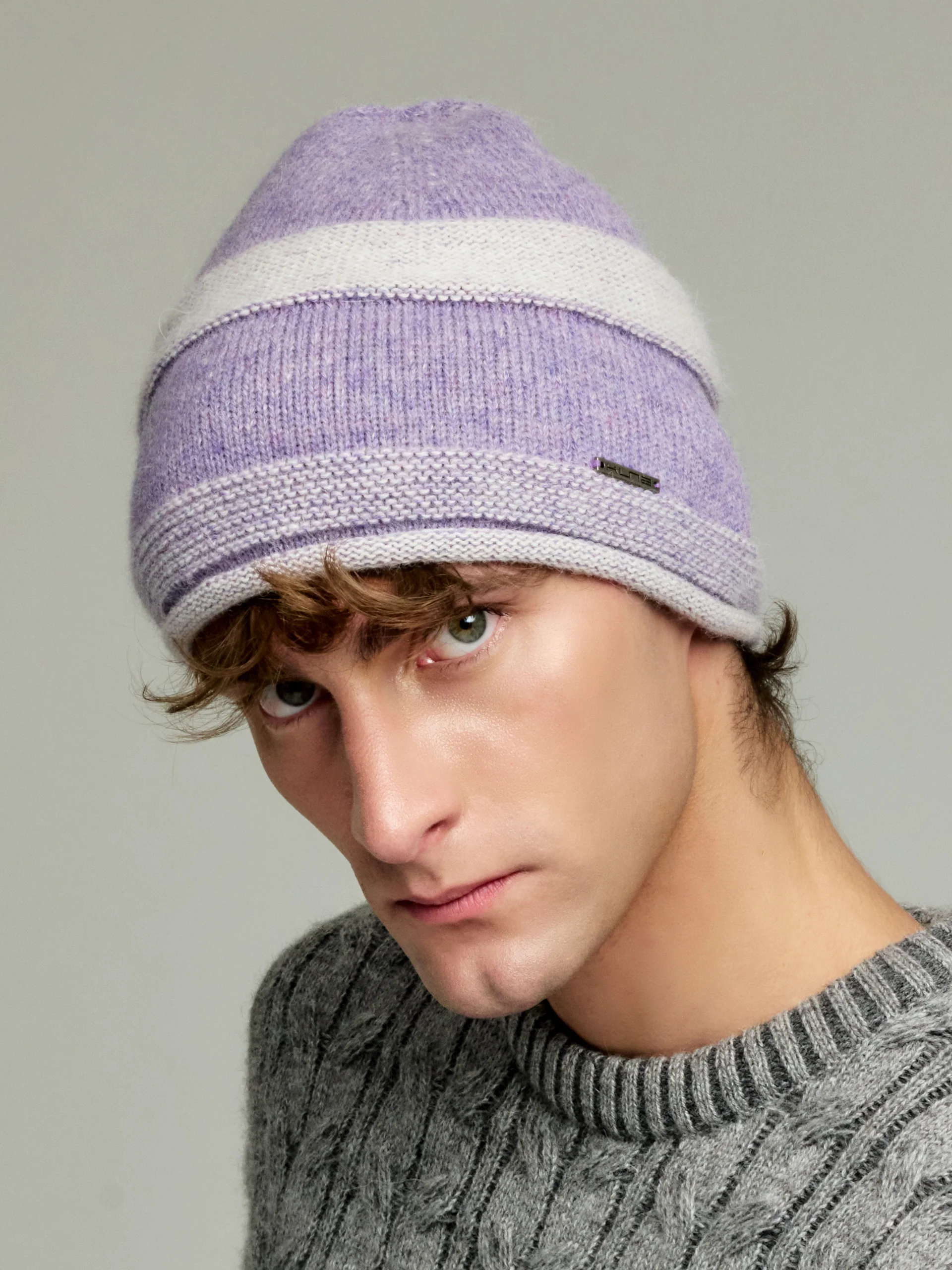 Ydris Hat Baby Alpaca Color Purple - Image 5