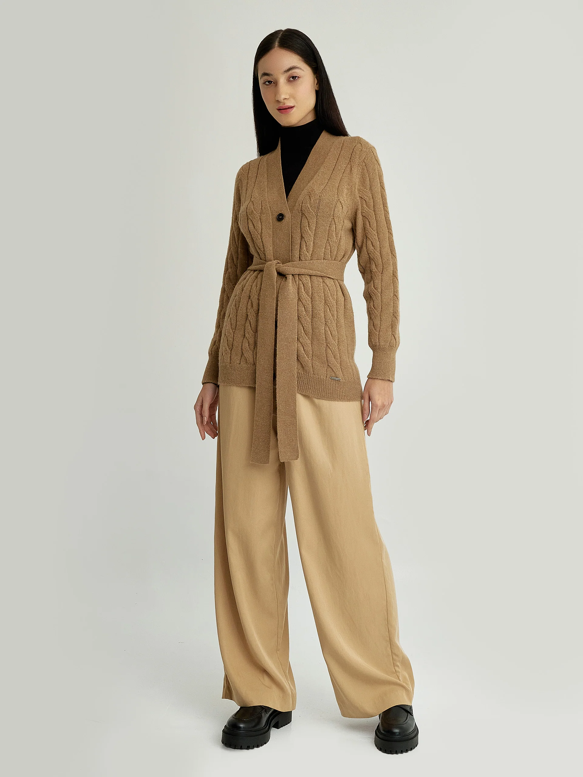 Yessica Cardigan Baby Alpaca Color Camel - Image 4