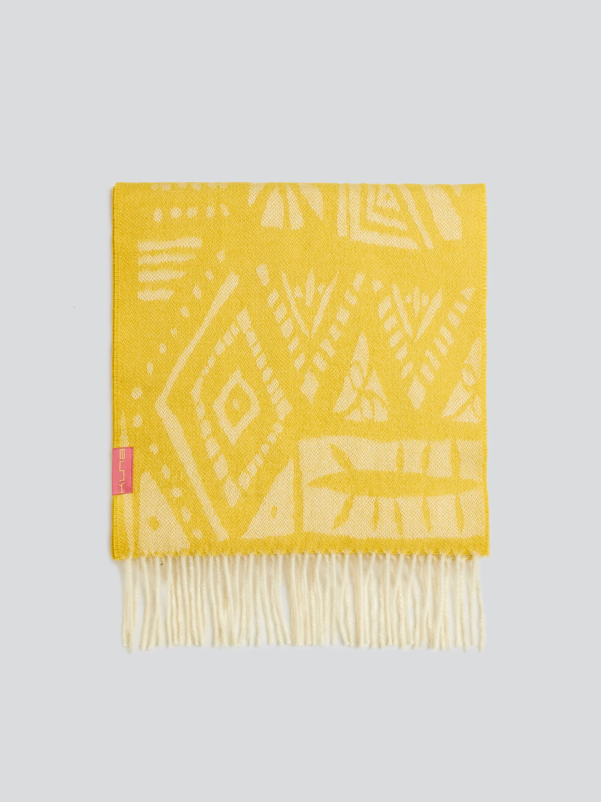 Yetzali Scarf Baby Alpaca Color Yellow - Image 2