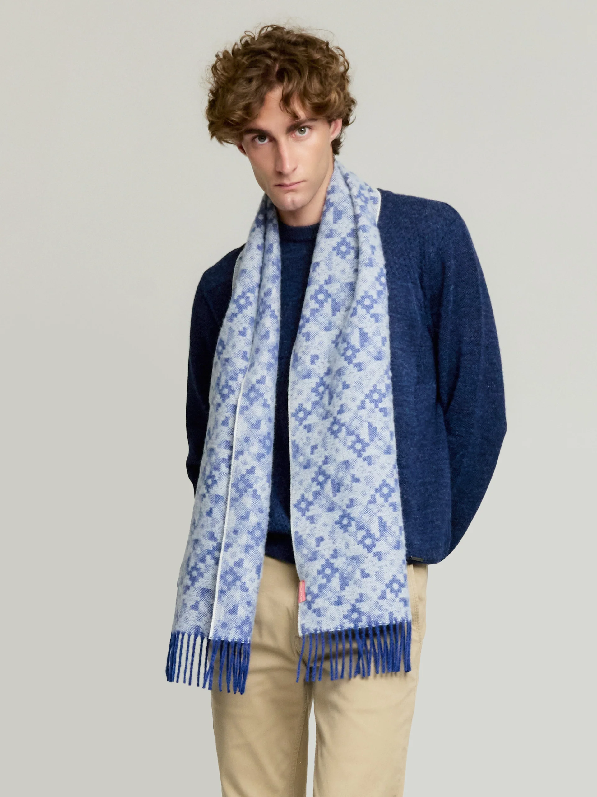Yldis Scarf Baby Alpaca Color Blue - Image 4