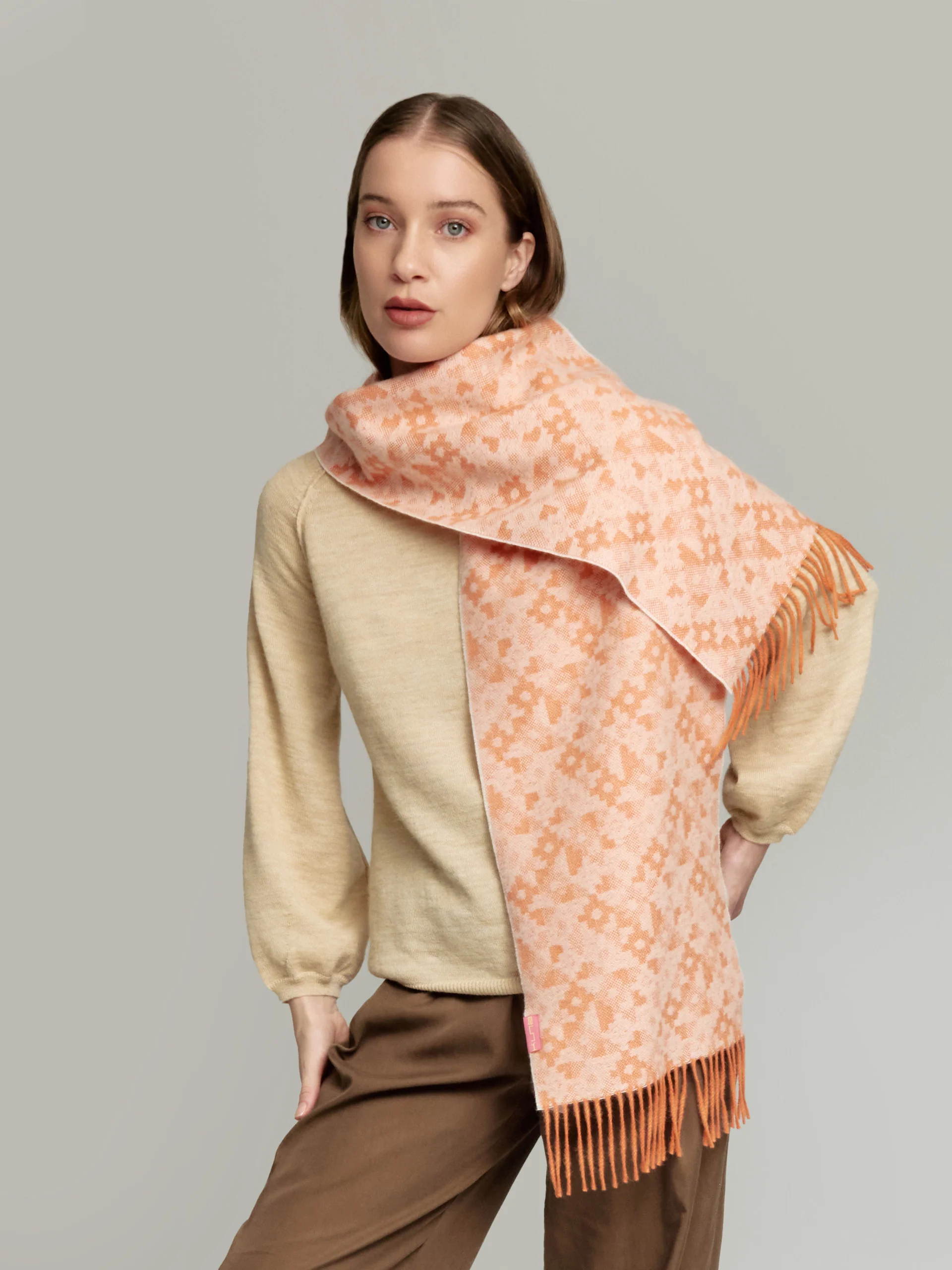 Yldis Scarf Baby Alpaca Color Orange