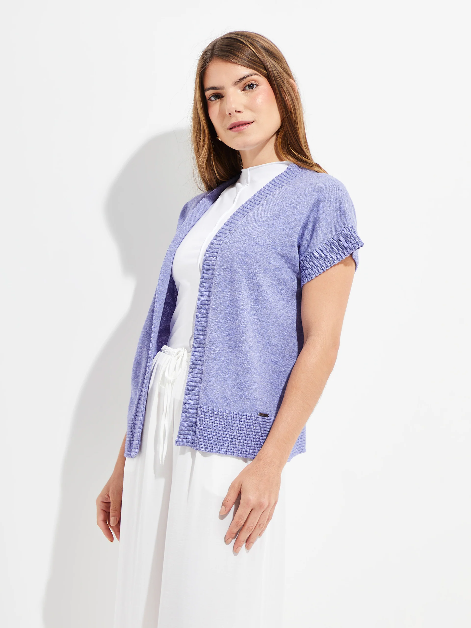 Ymelde Vest Cotton Color Blue - Image 2