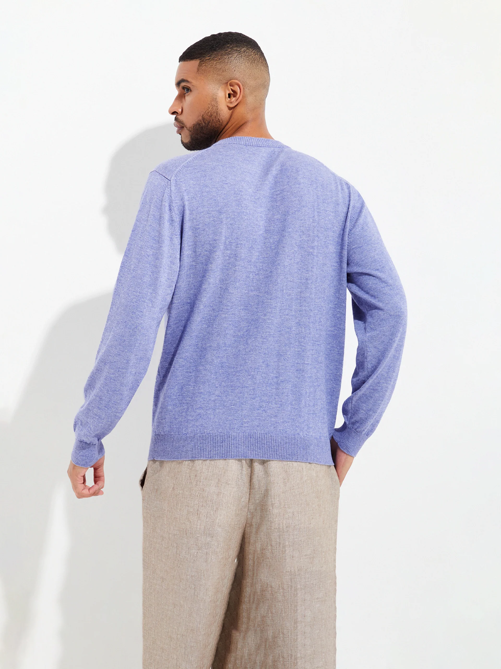 Yoel Sweater Cotton Color Blue - Image 3