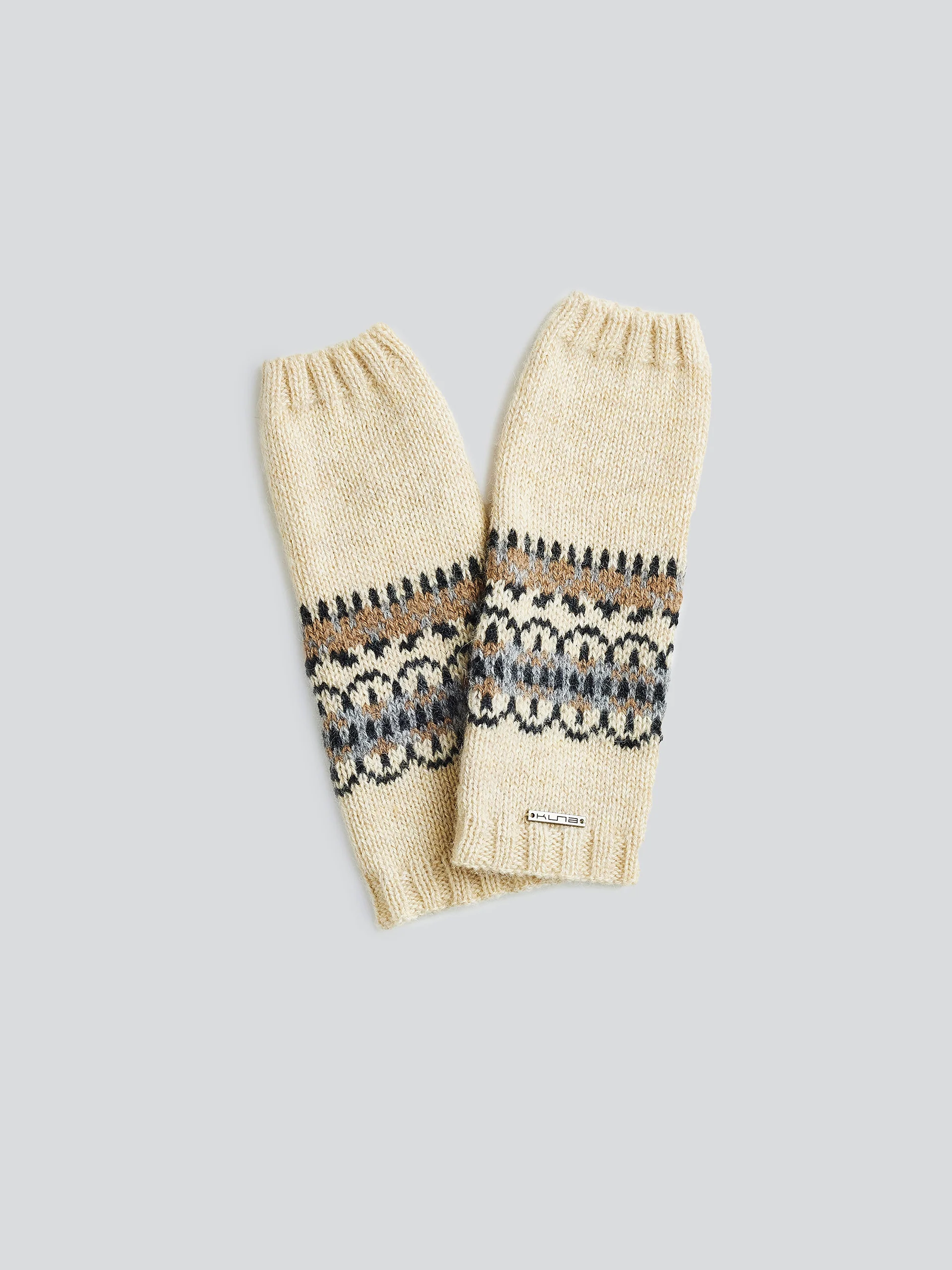 Yoke Gloves Gloves Baby Alpaca Color Beige - Image 2