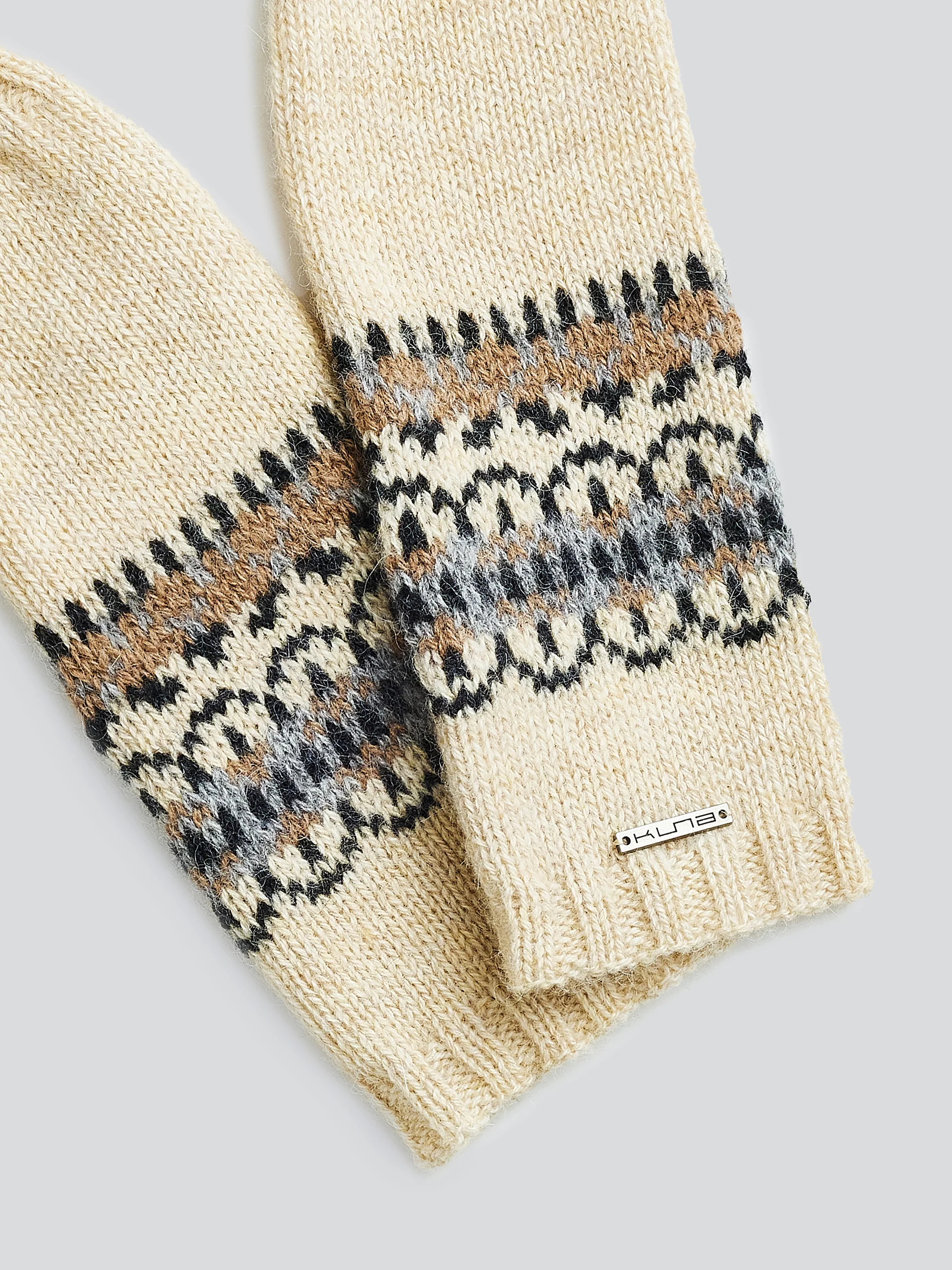 Yoke Gloves Gloves Baby Alpaca Color Beige - Image 6