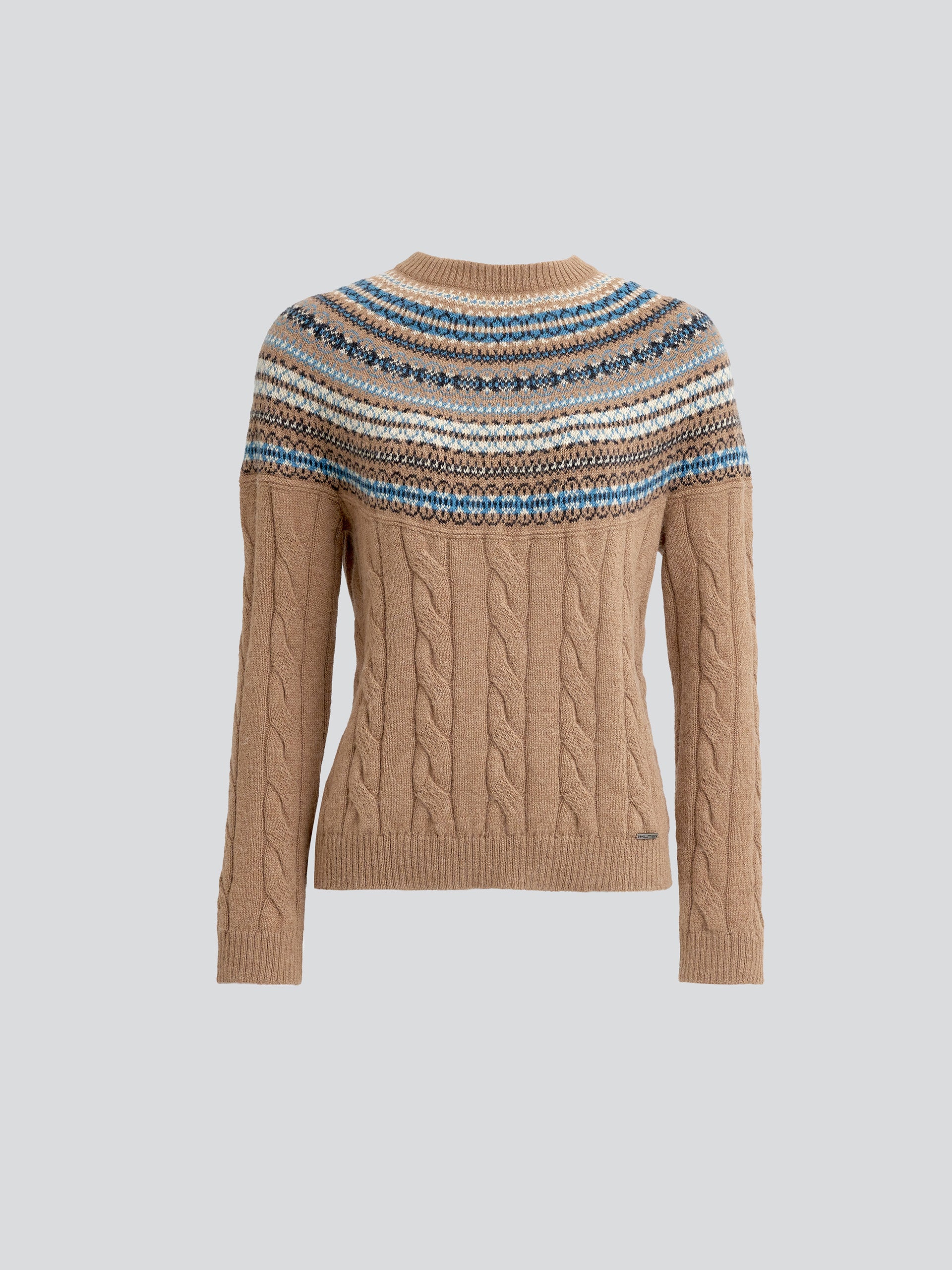 Yoke Sweater Baby Alpaca Color Camel