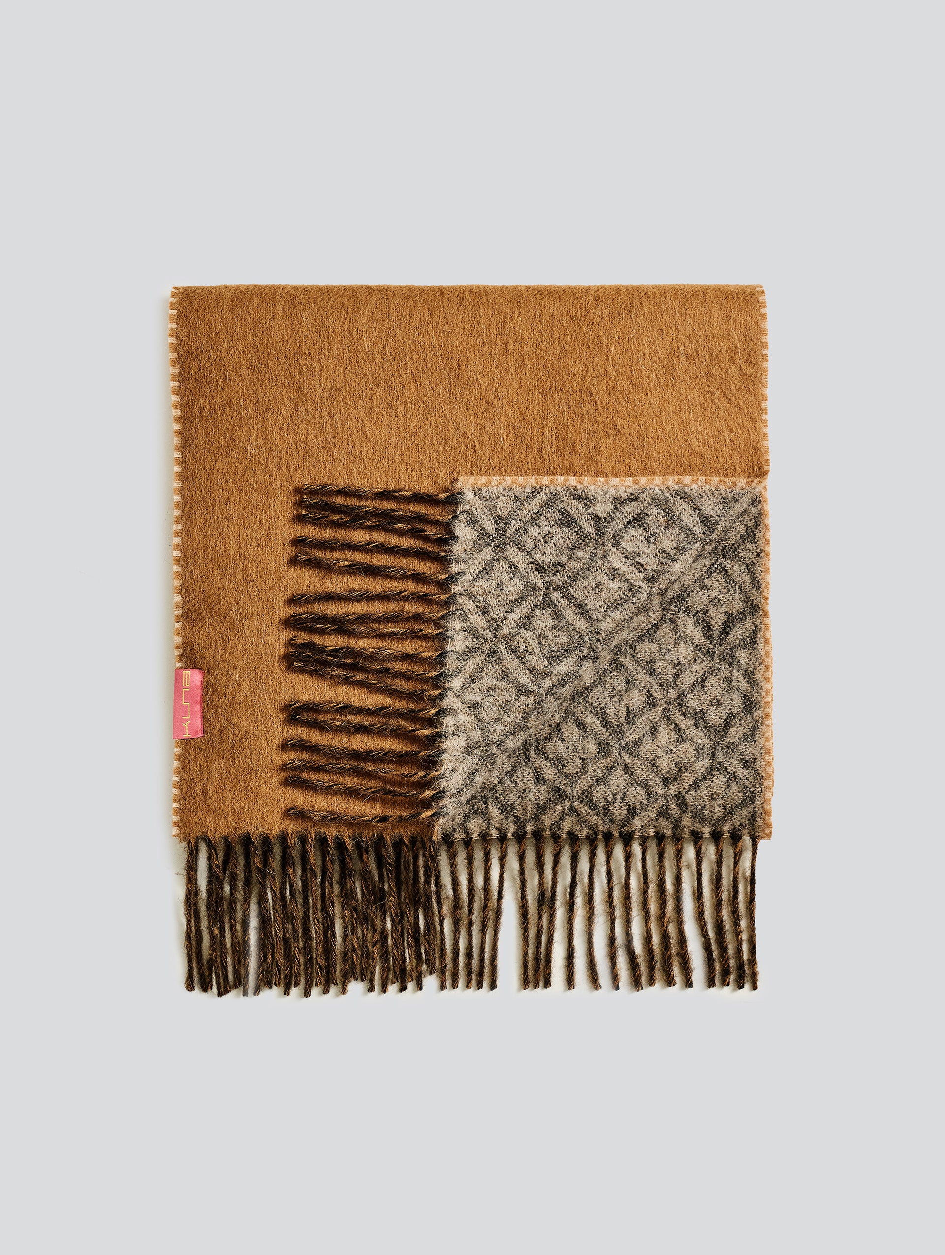 Yokey Scarf Baby Alpaca Color Grey - Image 2