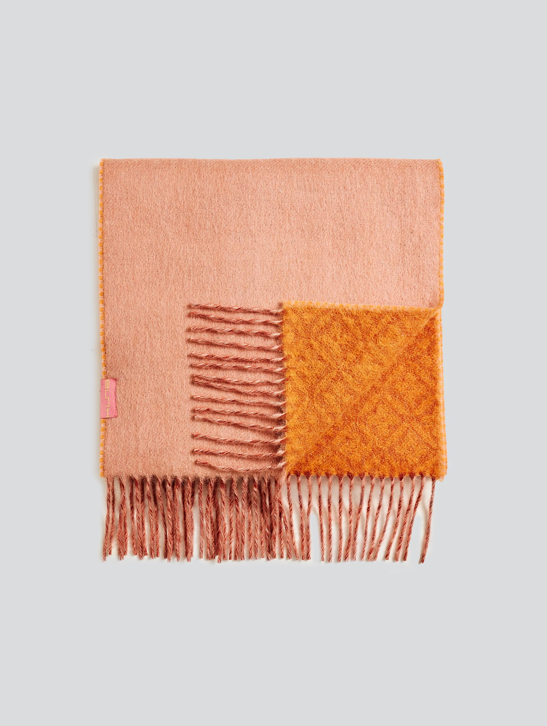 Yokey Scarf Baby Alpaca Color Orange - Image 2