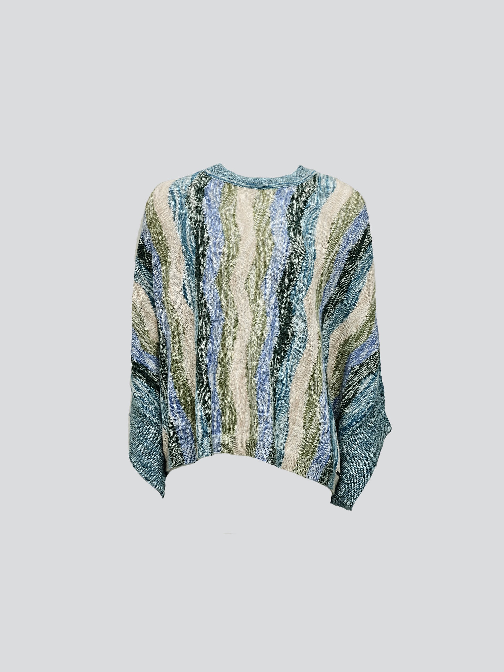 Yola Poncho Baby Alpaca Color Light Blue
