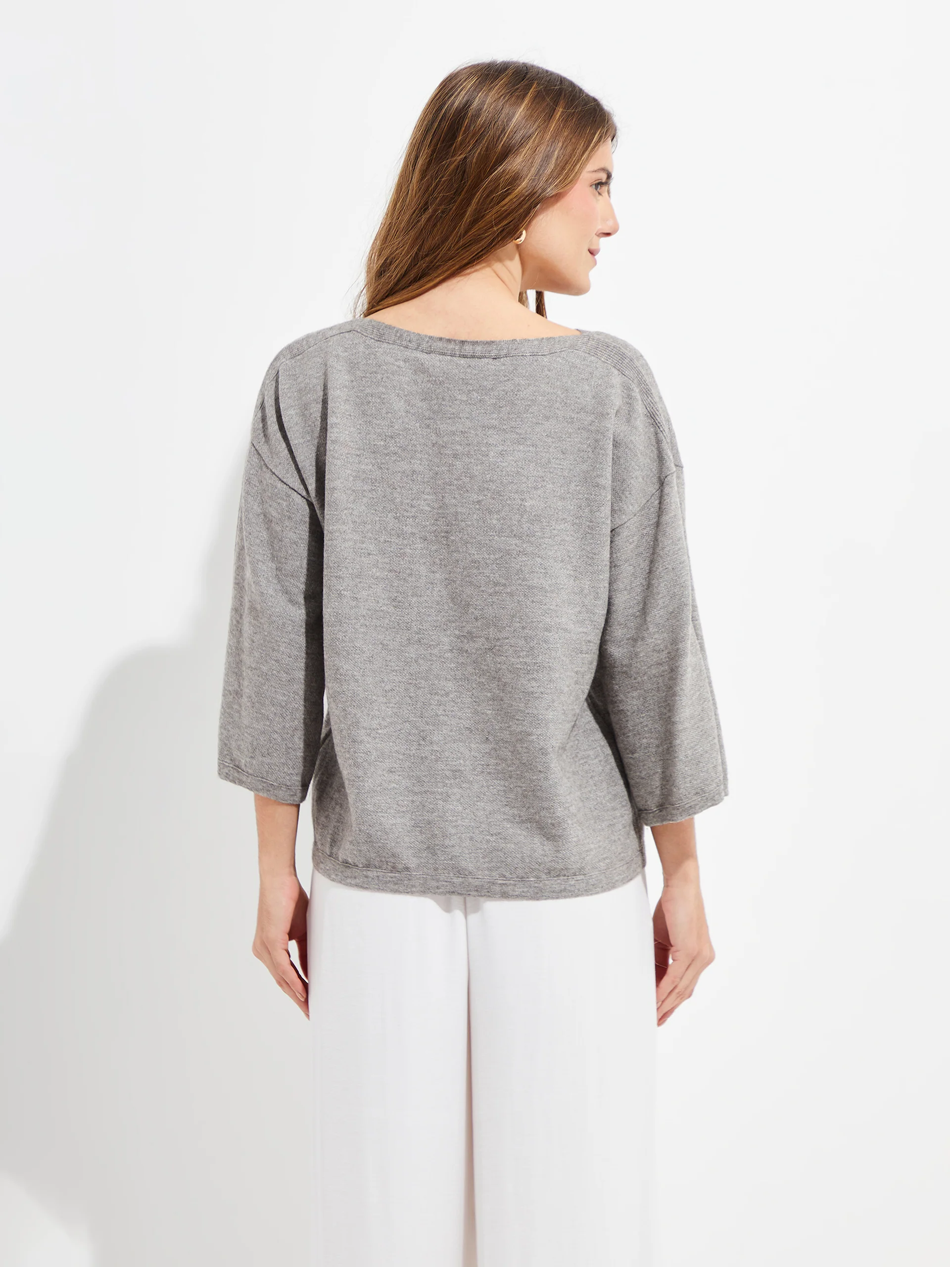 Yolene Sweater Cotton Color Grey - Image 3