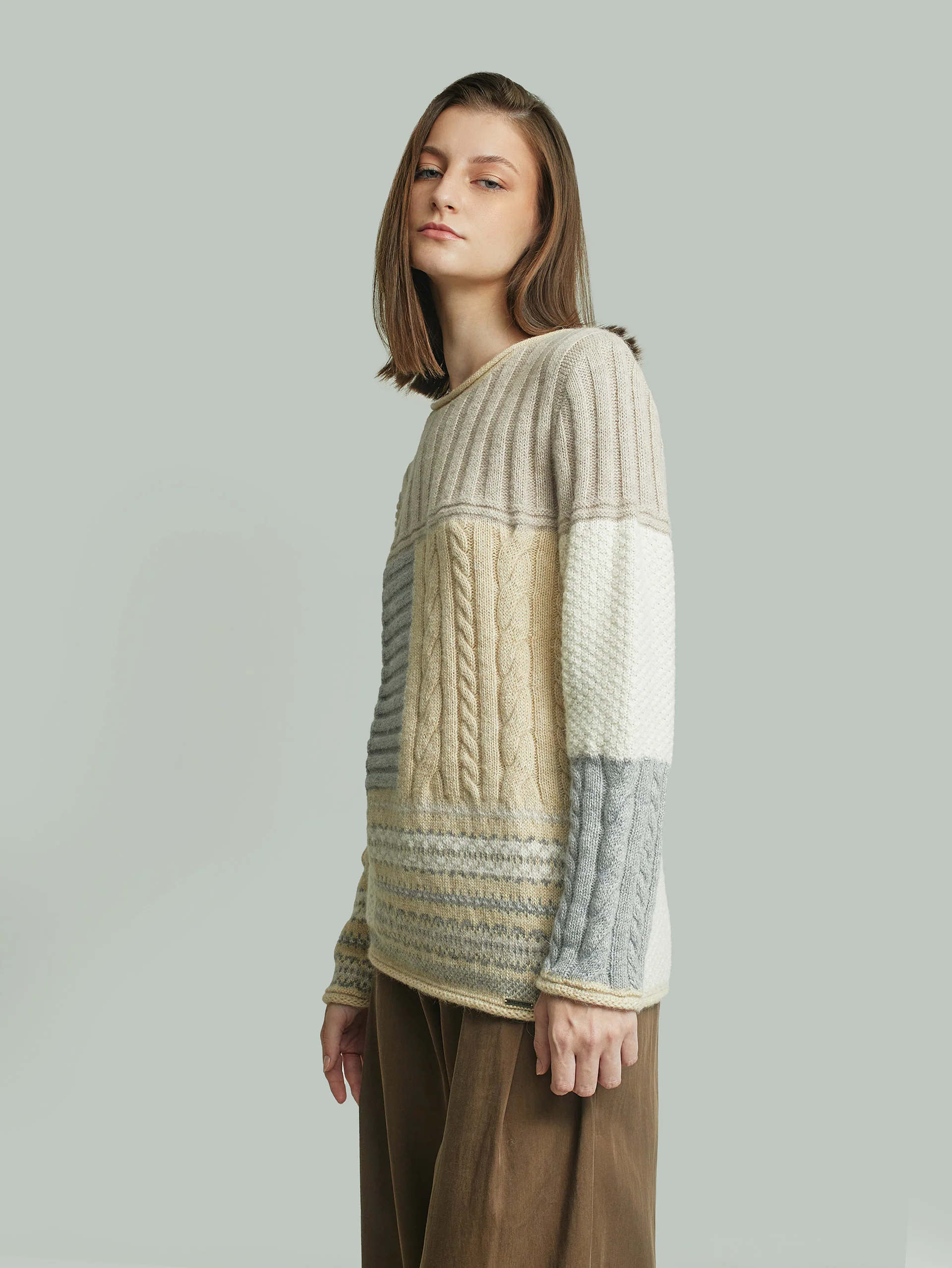 Yourself Sweater Baby Alpaca Color Beige - Image 2