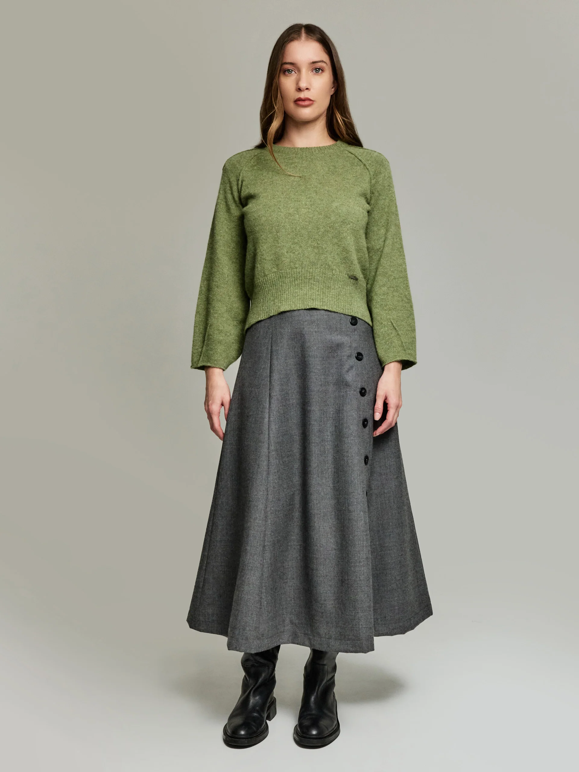 Yovi Sweater Baby Alpaca Color Green - Image 4