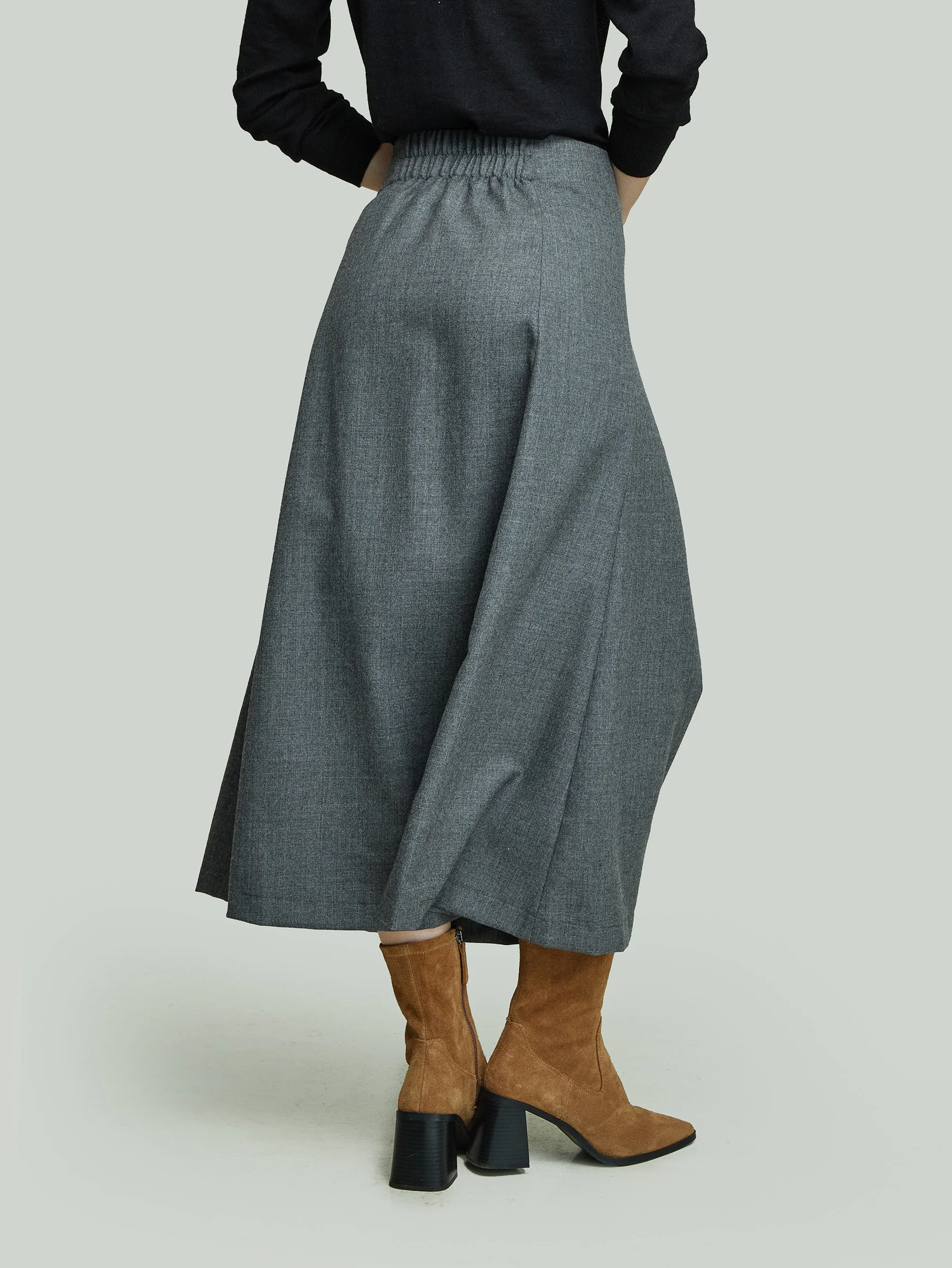 Ysidro Skirt Wool Color Grey - Image 8