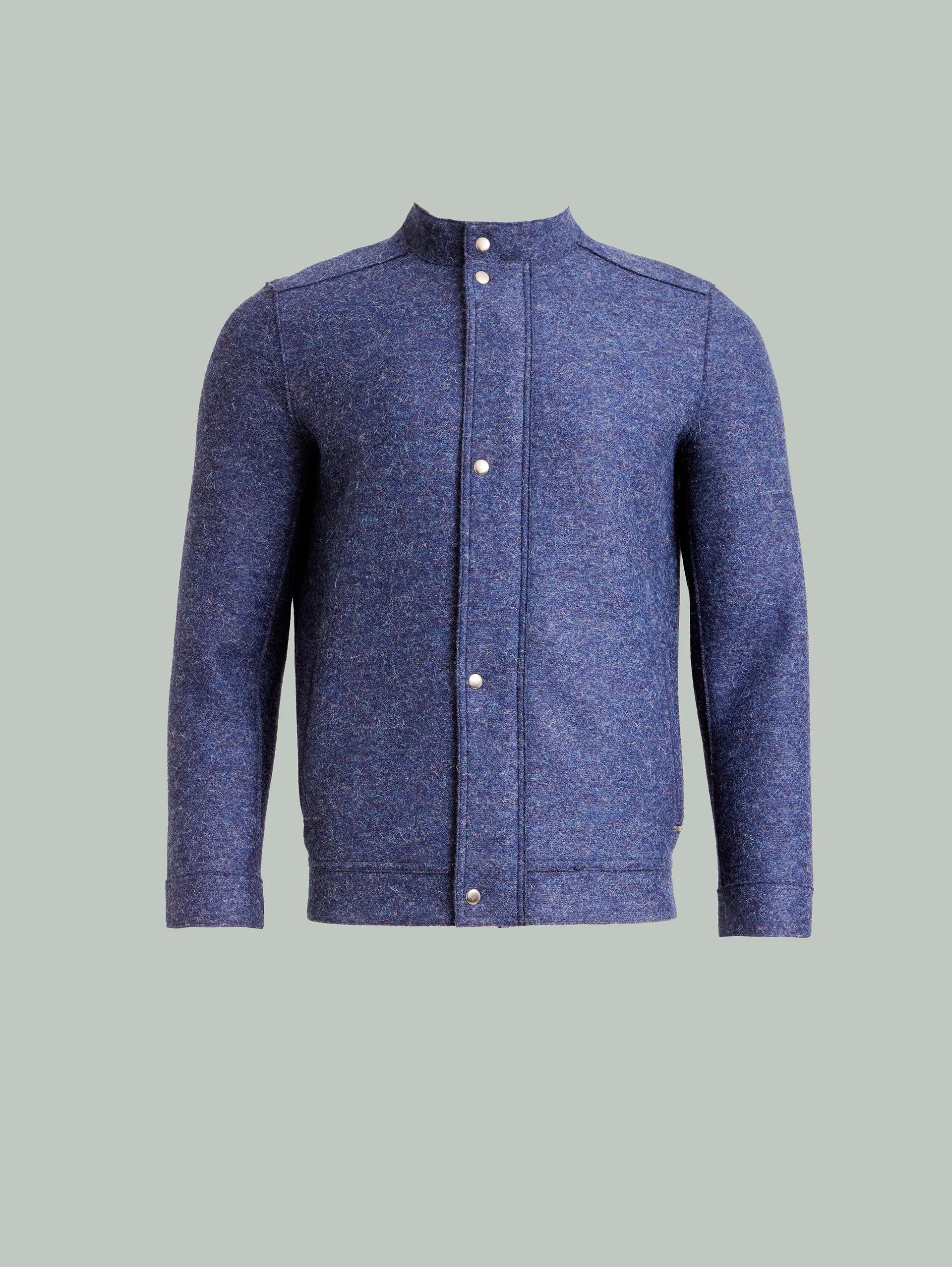 Ysmael Jacket Alpaca Color Blue