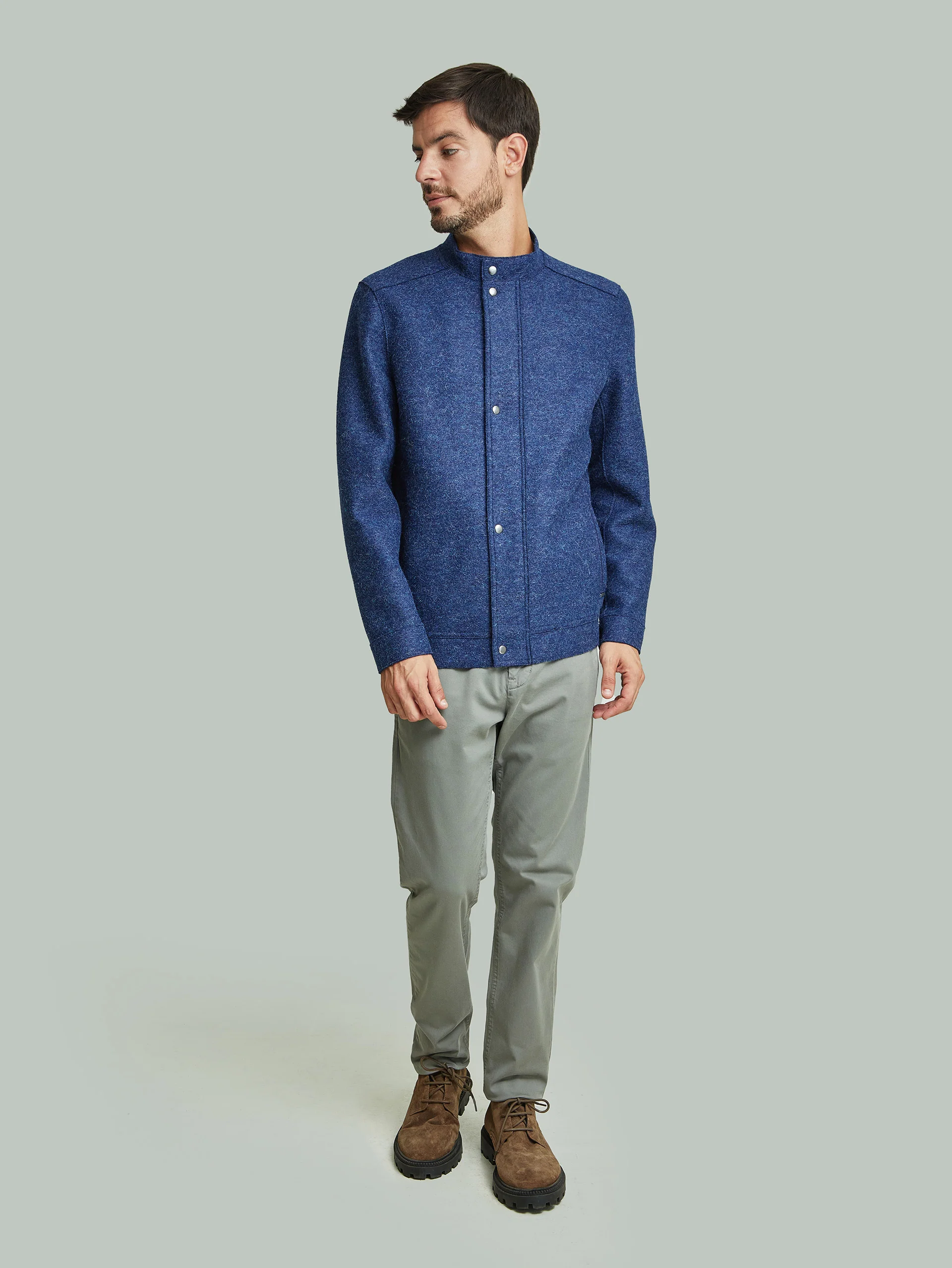 Ysmael Jacket Alpaca Color Blue - Image 4