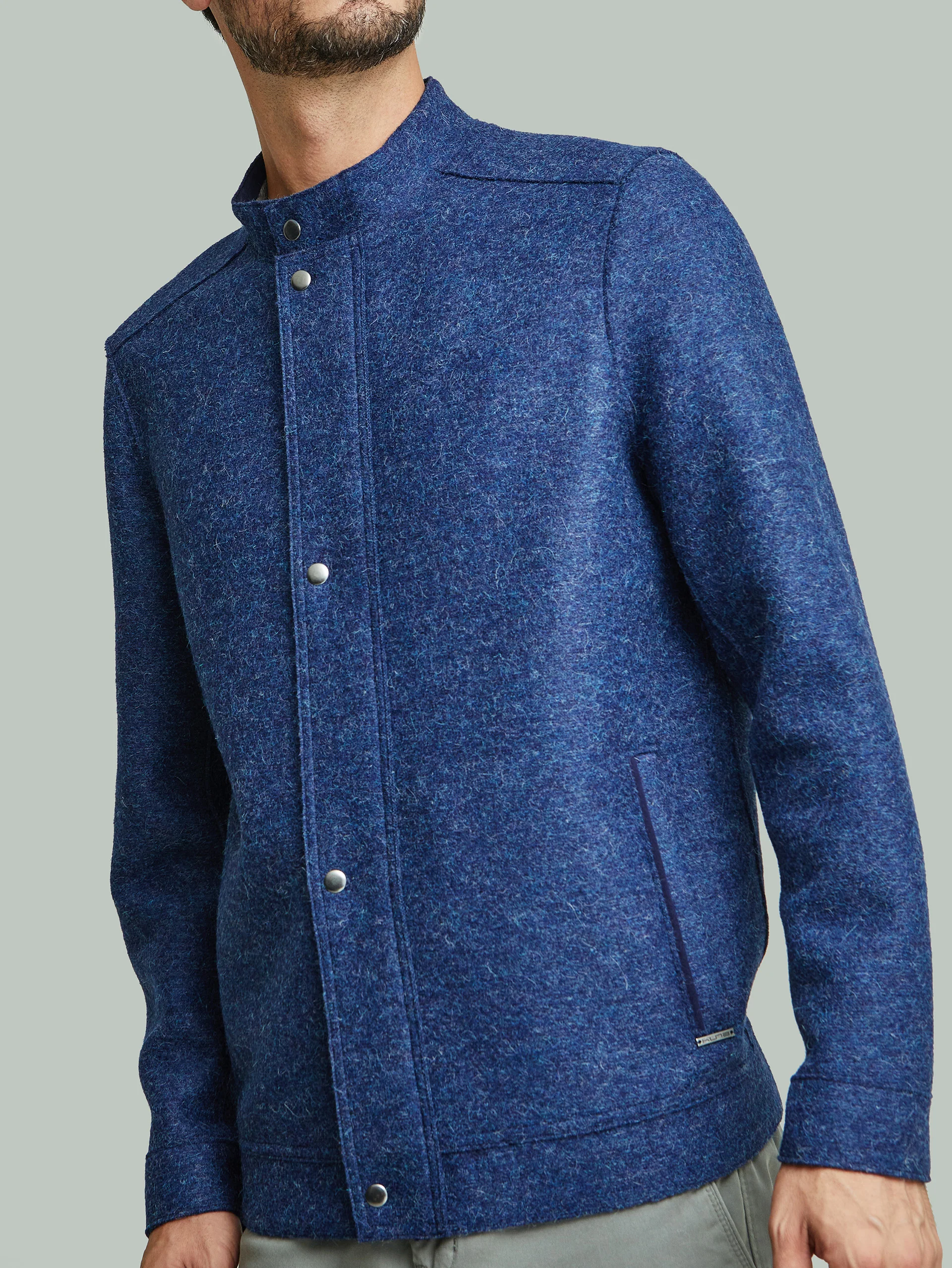 Ysmael Jacket Alpaca Color Blue - Image 5