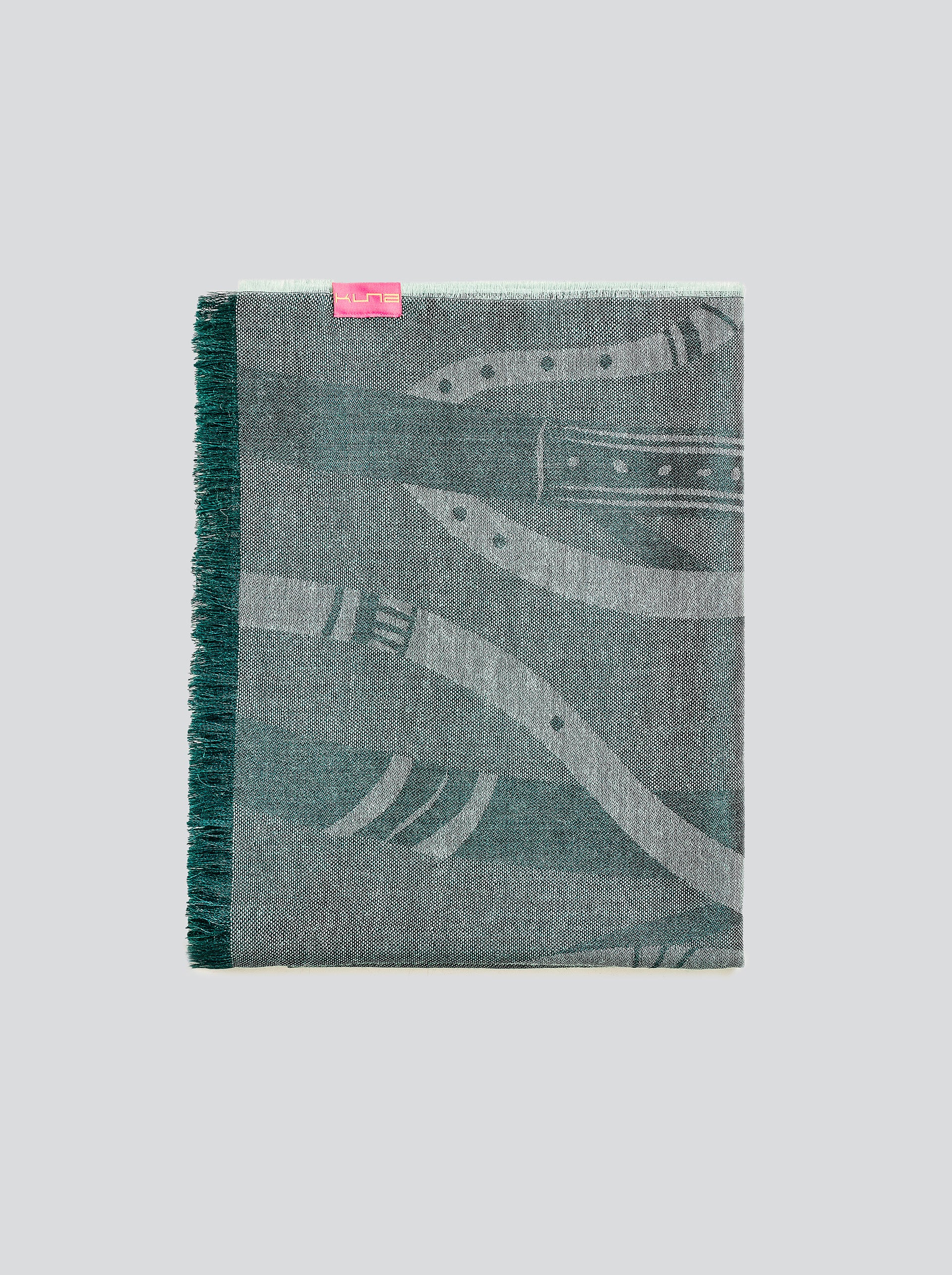 Yulene Shawl Baby Alpaca Color Green - Image 2