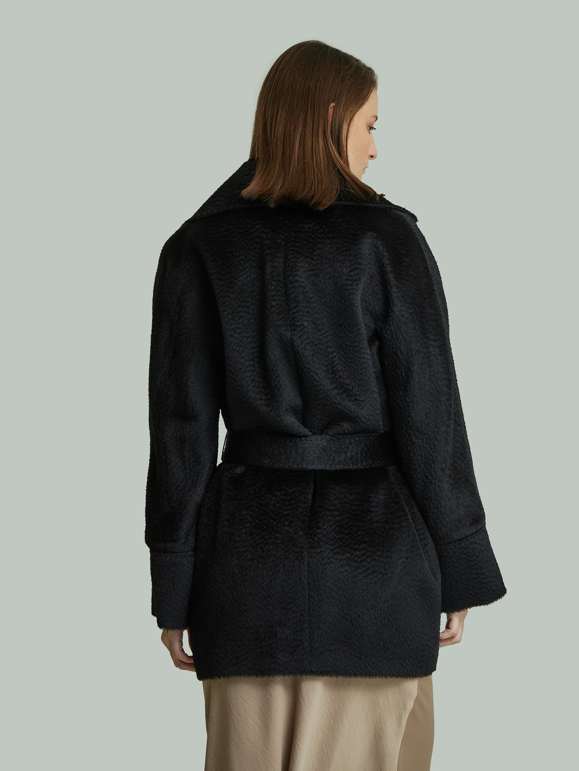 Yupiter Coat Baby Suri Alpaca Color Black - Image 3