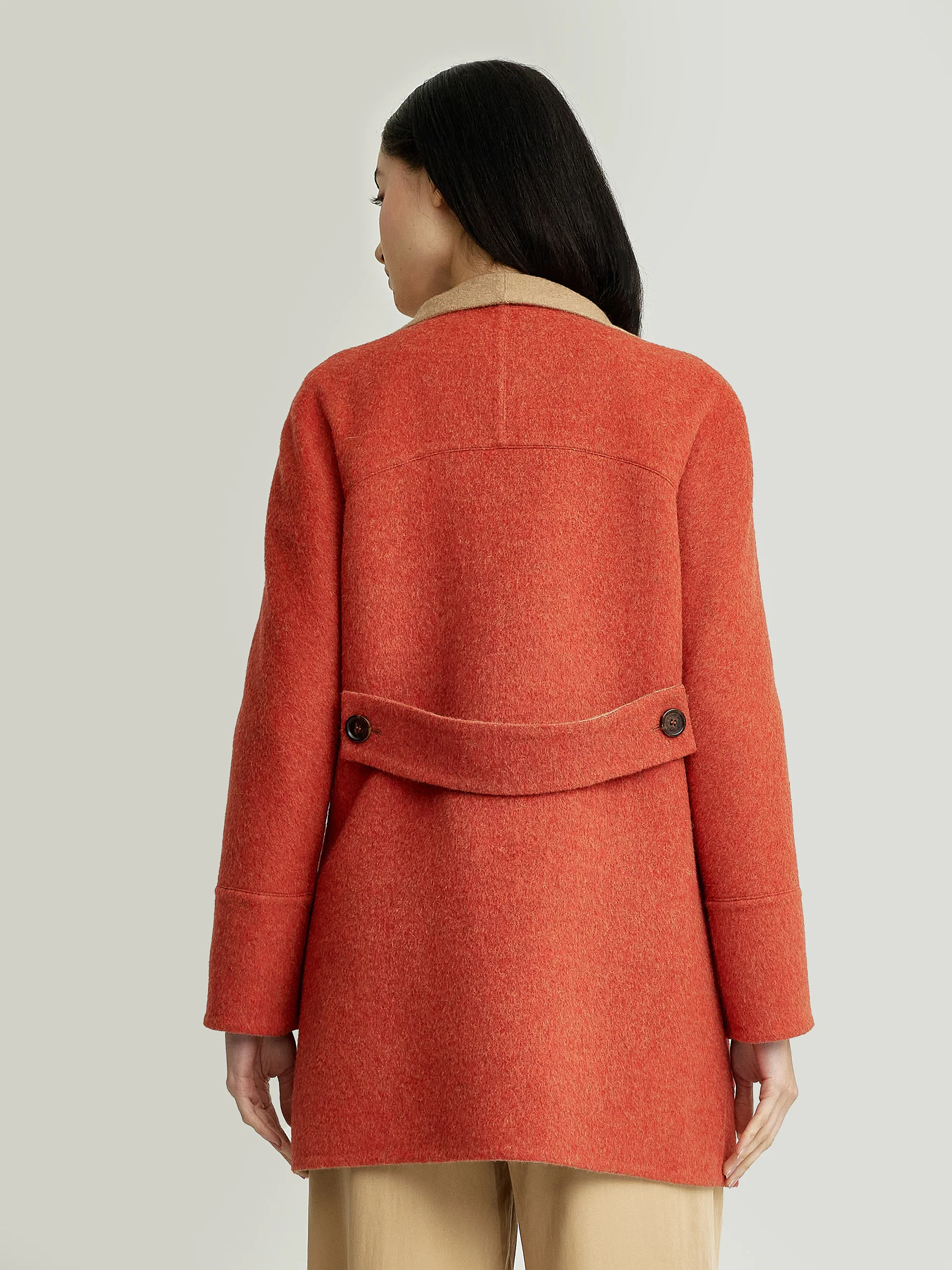 Yuriel Coat Baby Alpaca Color Orange - Image 4