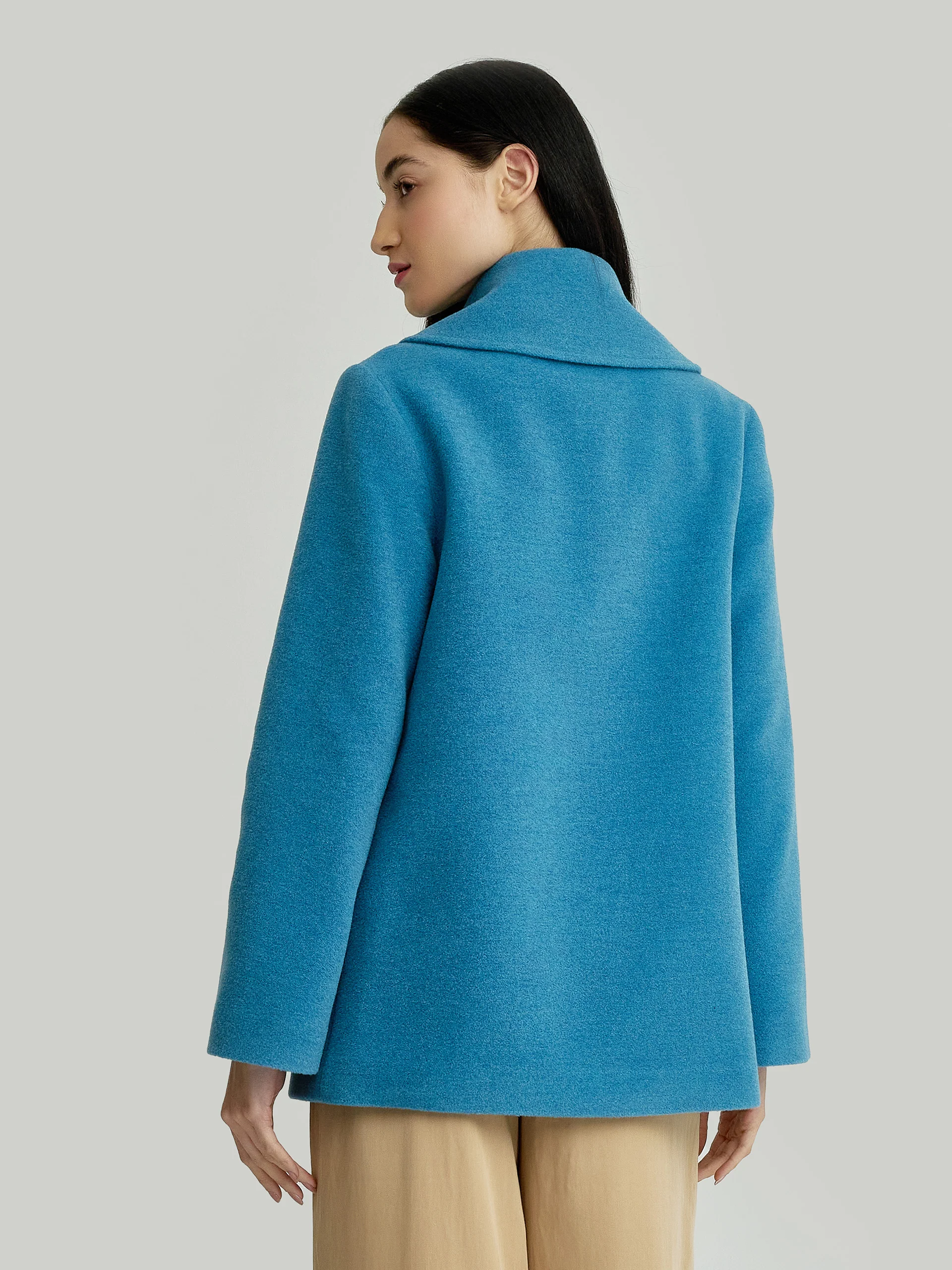 Yvanna Coat Baby Alpaca & Wool Color Light Blue - Image 3