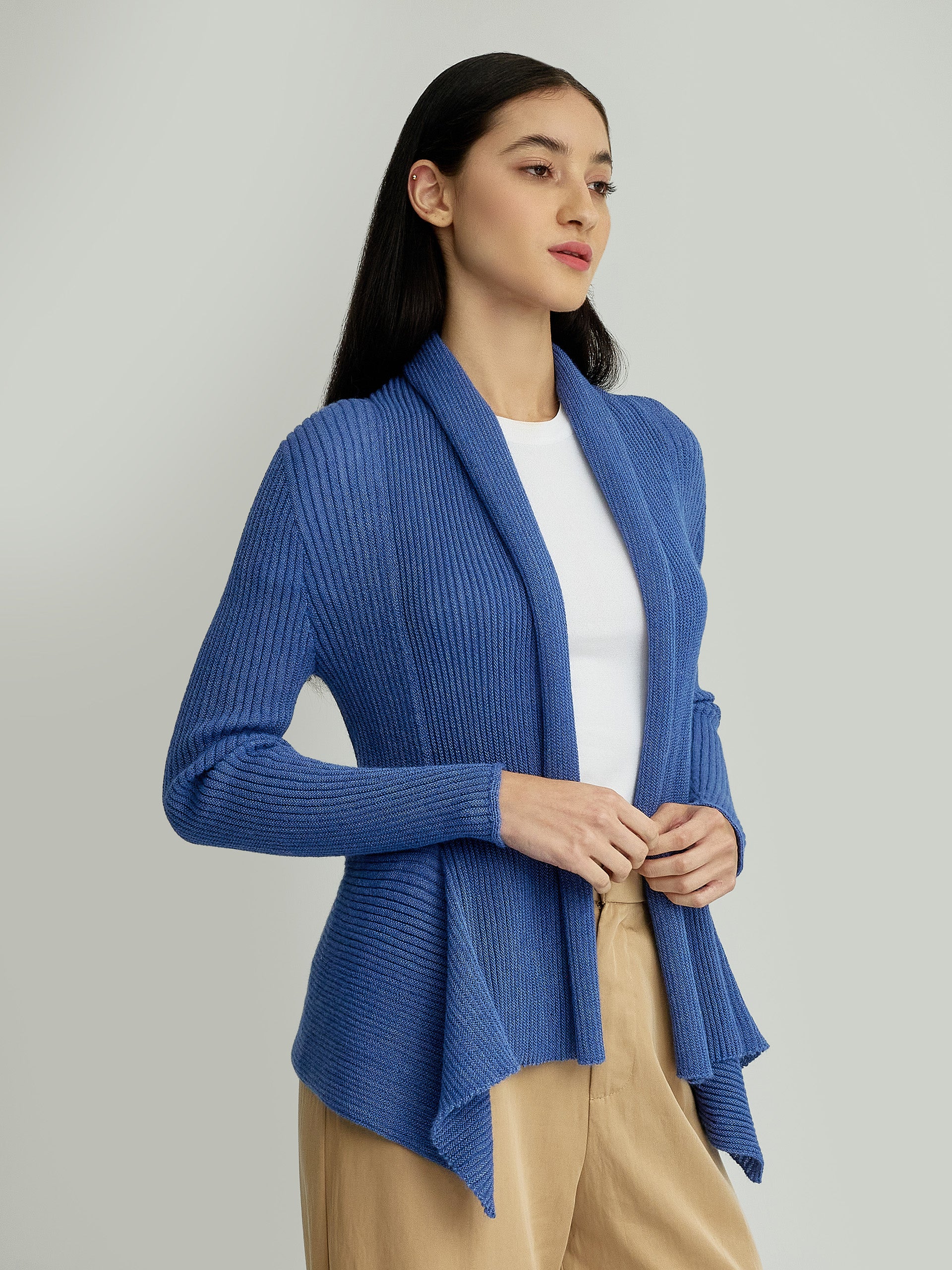Yzzie Cardigan Baby Alpaca Color Blue - Image 2