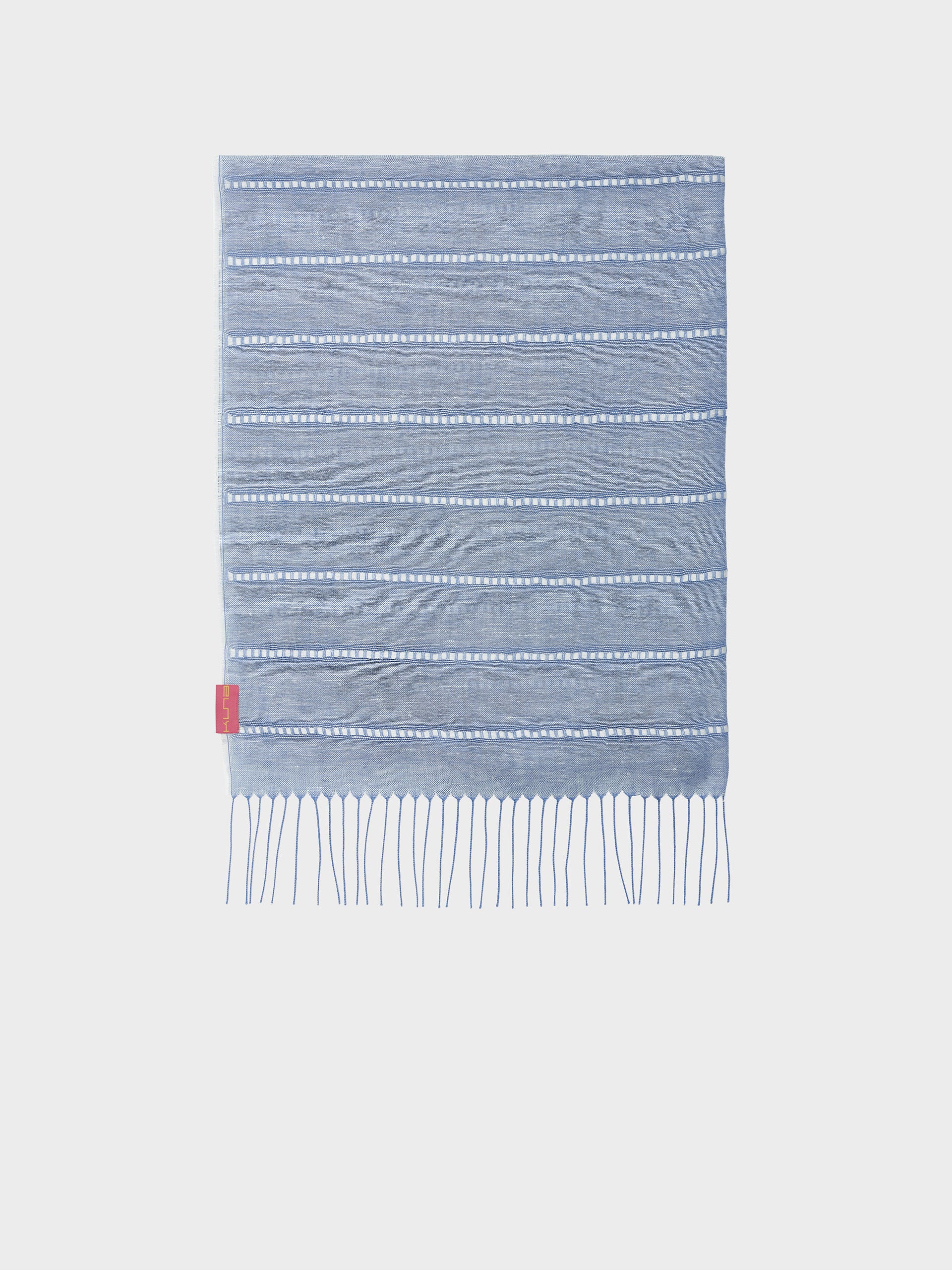 Zabila Shawl Linen Color Sky Blue - Image 2