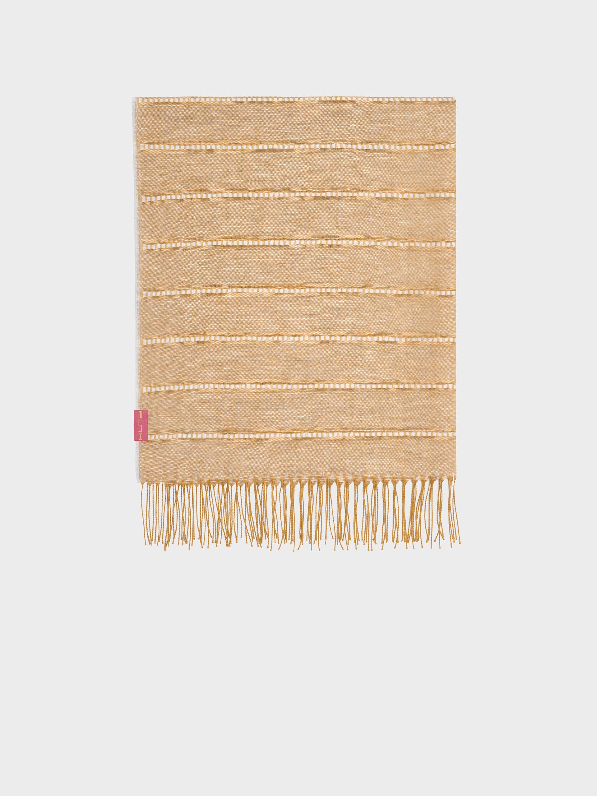 Zabila Shawl Linen Color Yellow - Image 2