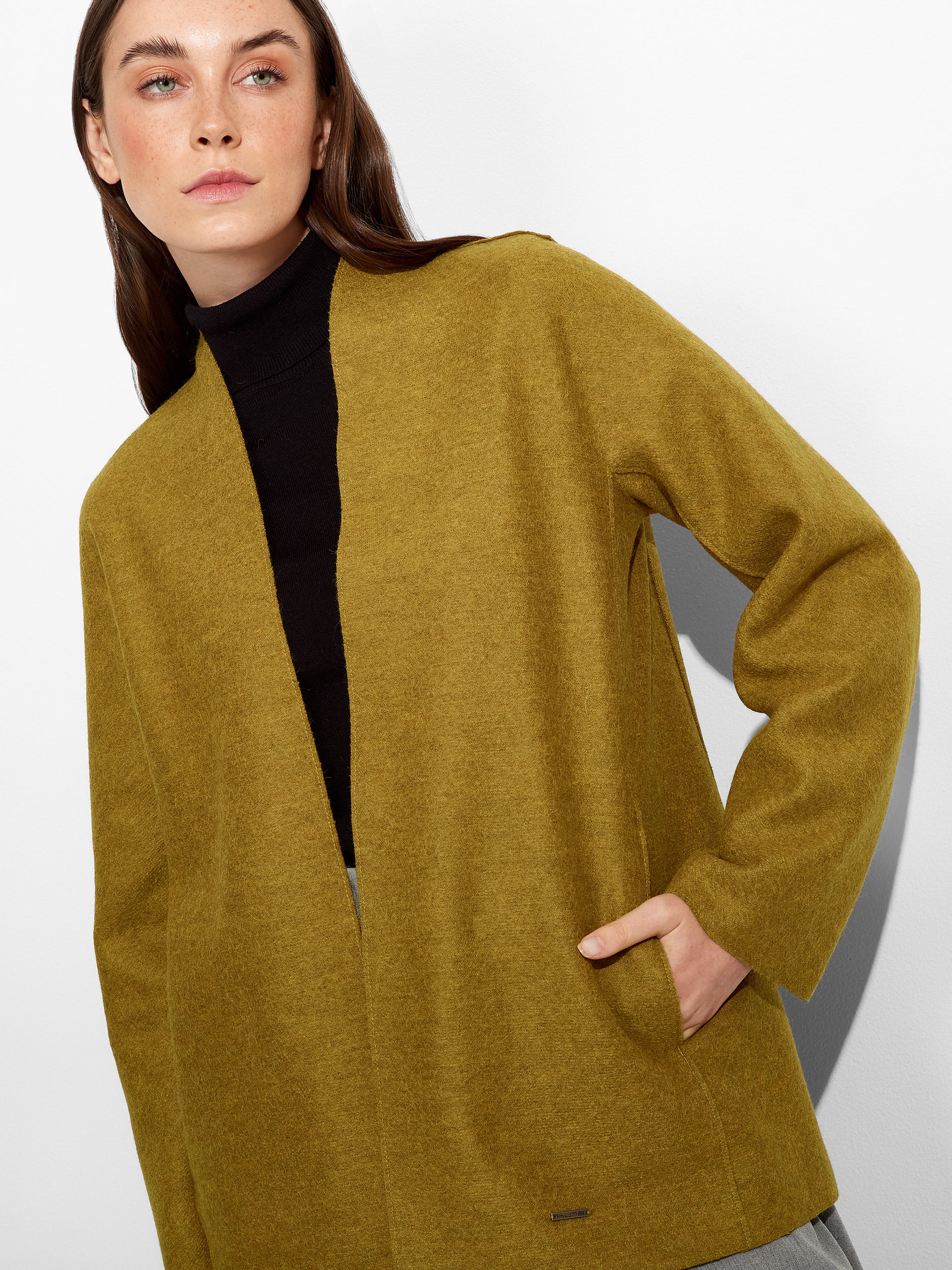 Zadig Coat Alpaca Color Yellow - Image 5