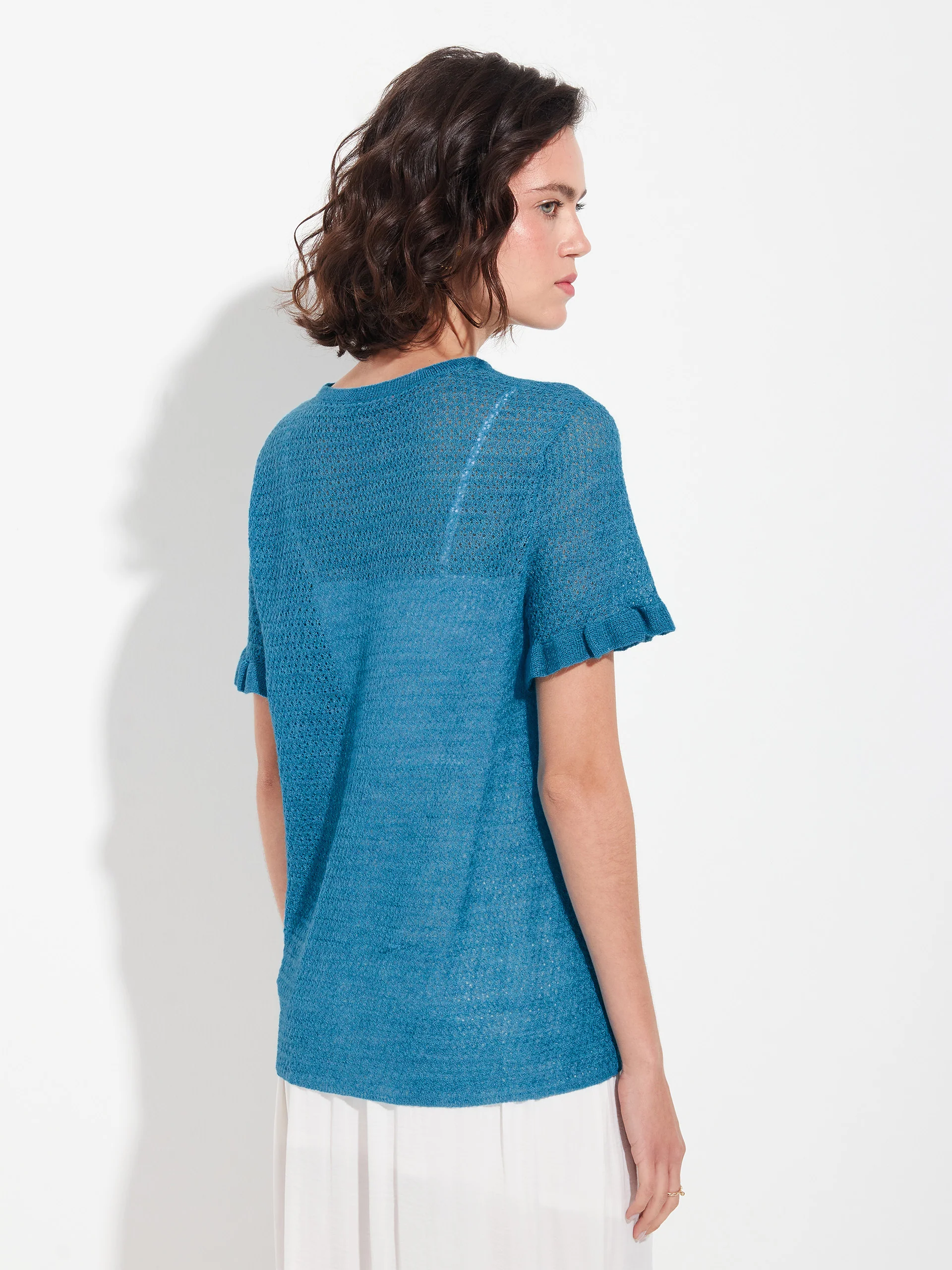 Zaeta Sweater Baby Alpaca Color Blue - Image 3