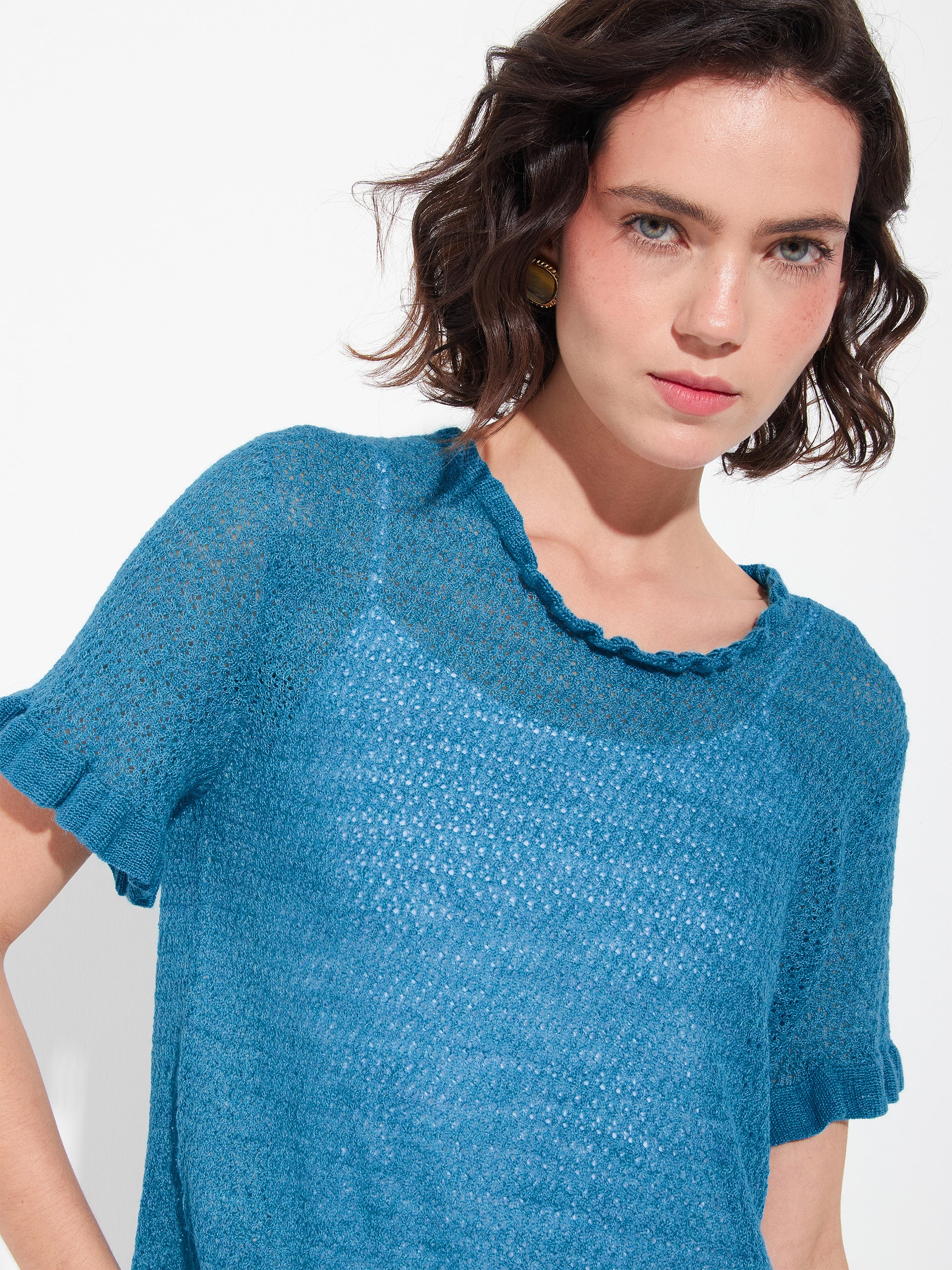 Zaeta Sweater Baby Alpaca Color Blue - Image 5