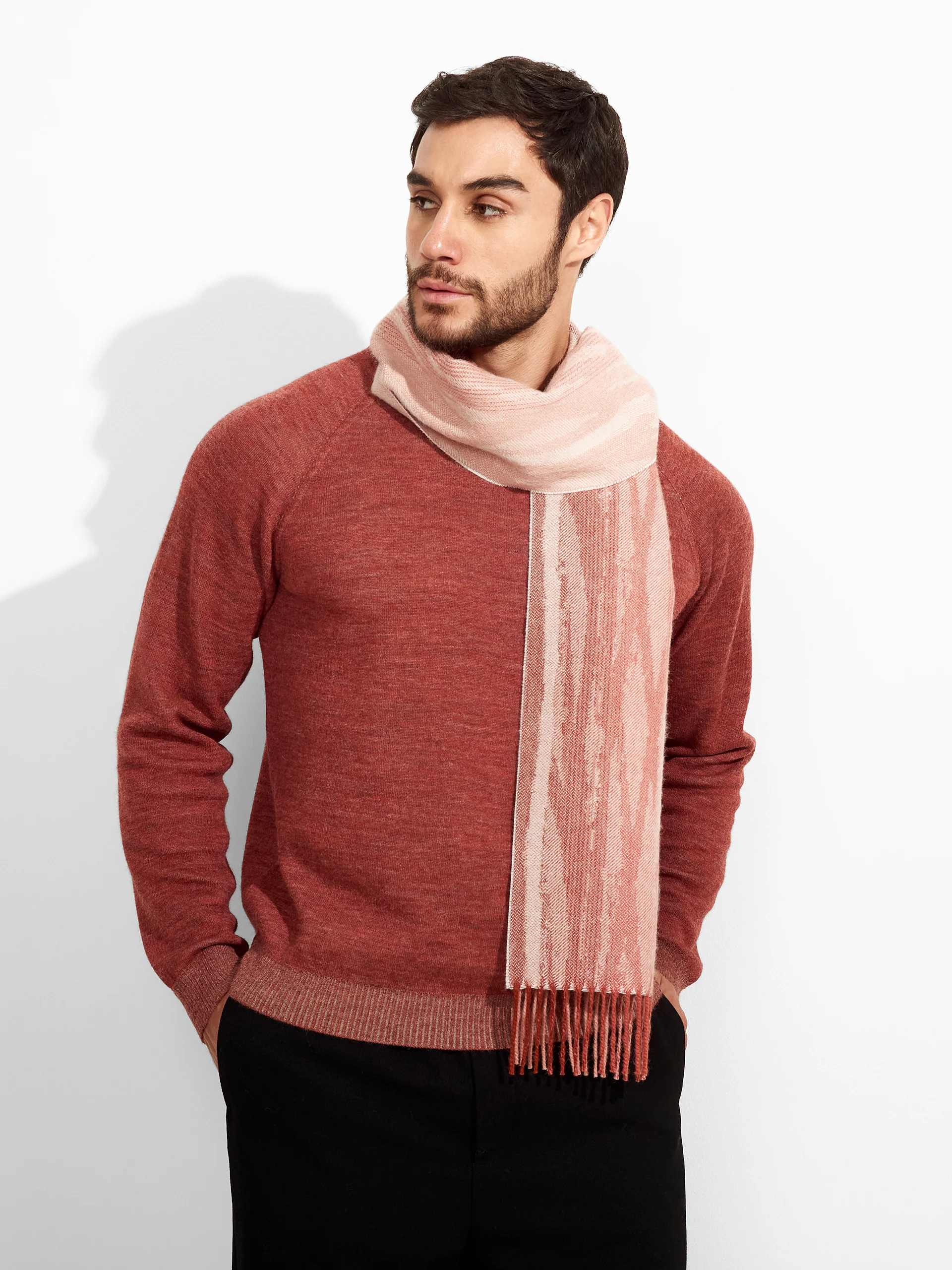 Zagoni Scarf Baby Alpaca Color Pink - Image 4