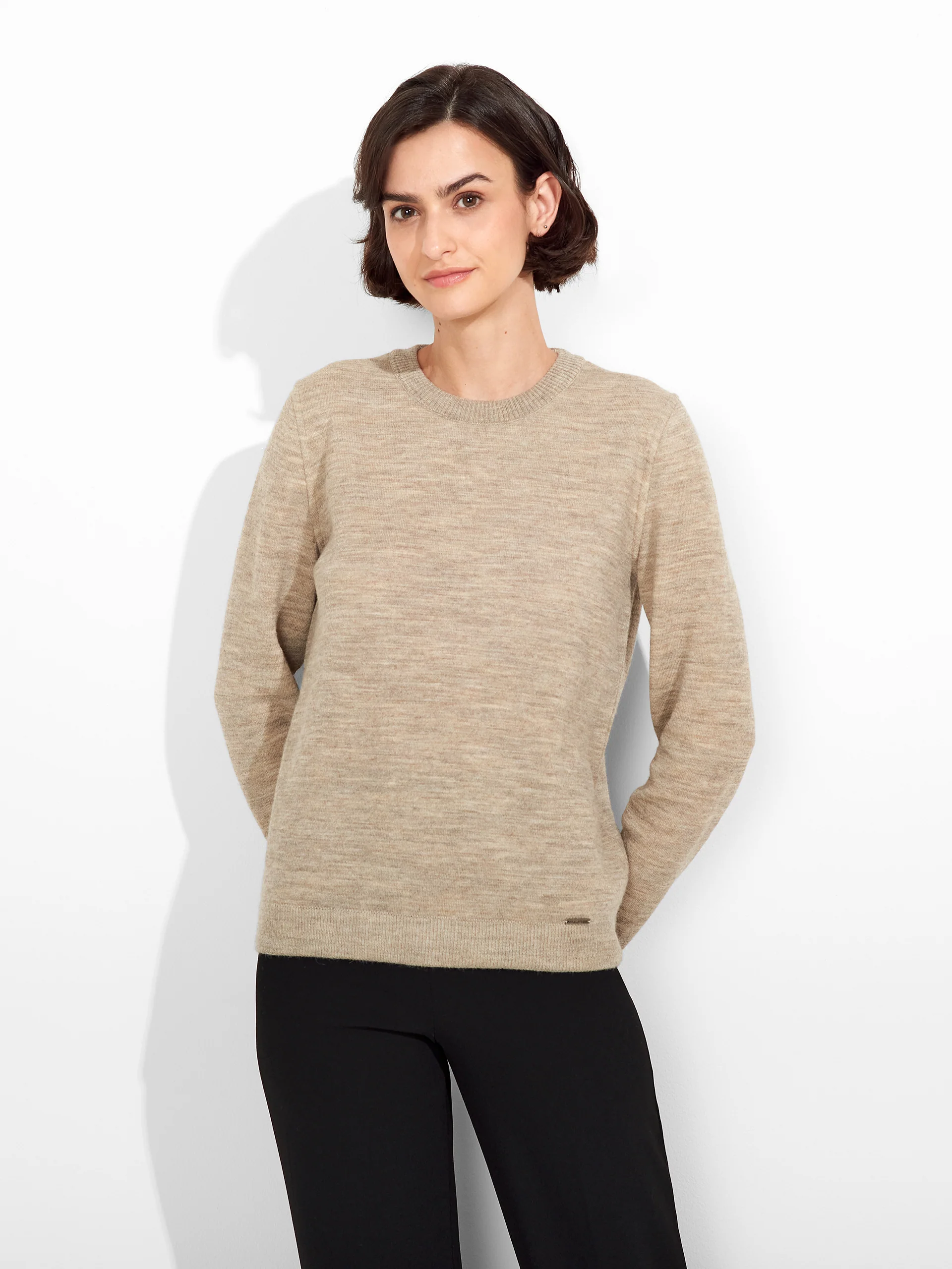 Zagreb Sweater Baby Alpaca Color Beige - Image 2