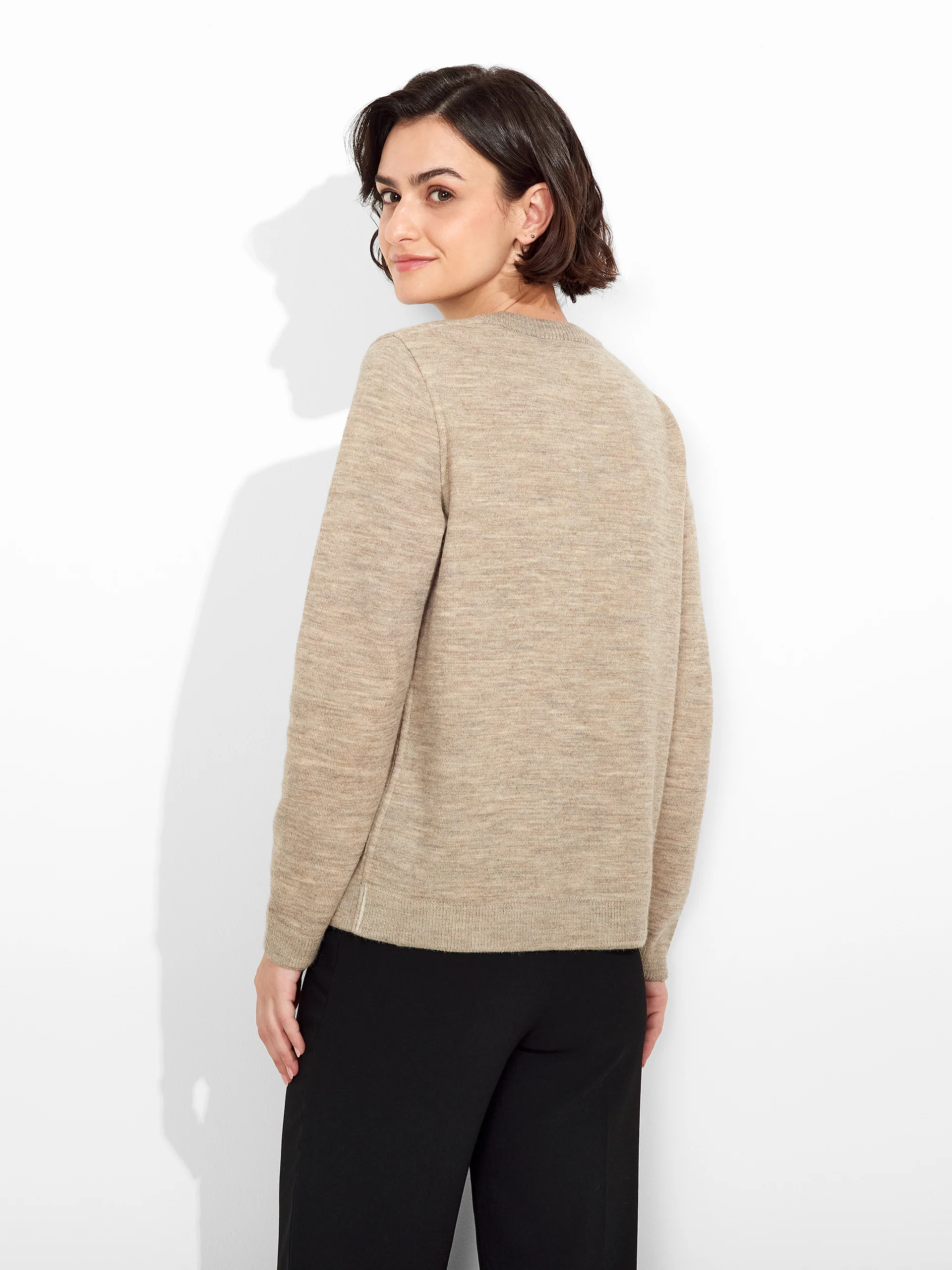 Zagreb Sweater Baby Alpaca Color Beige - Image 3
