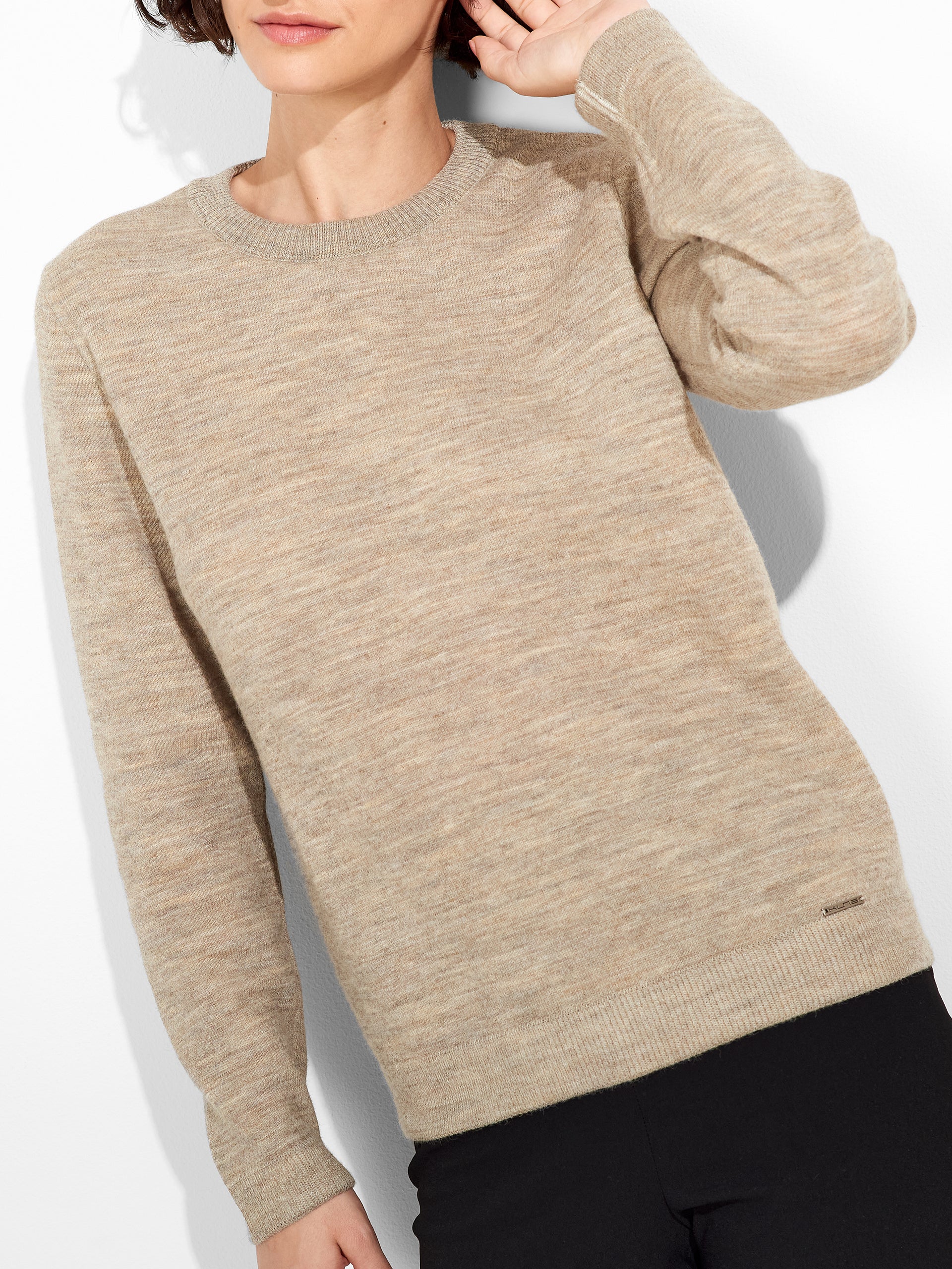 Zagreb Sweater Baby Alpaca Color Beige - Image 5